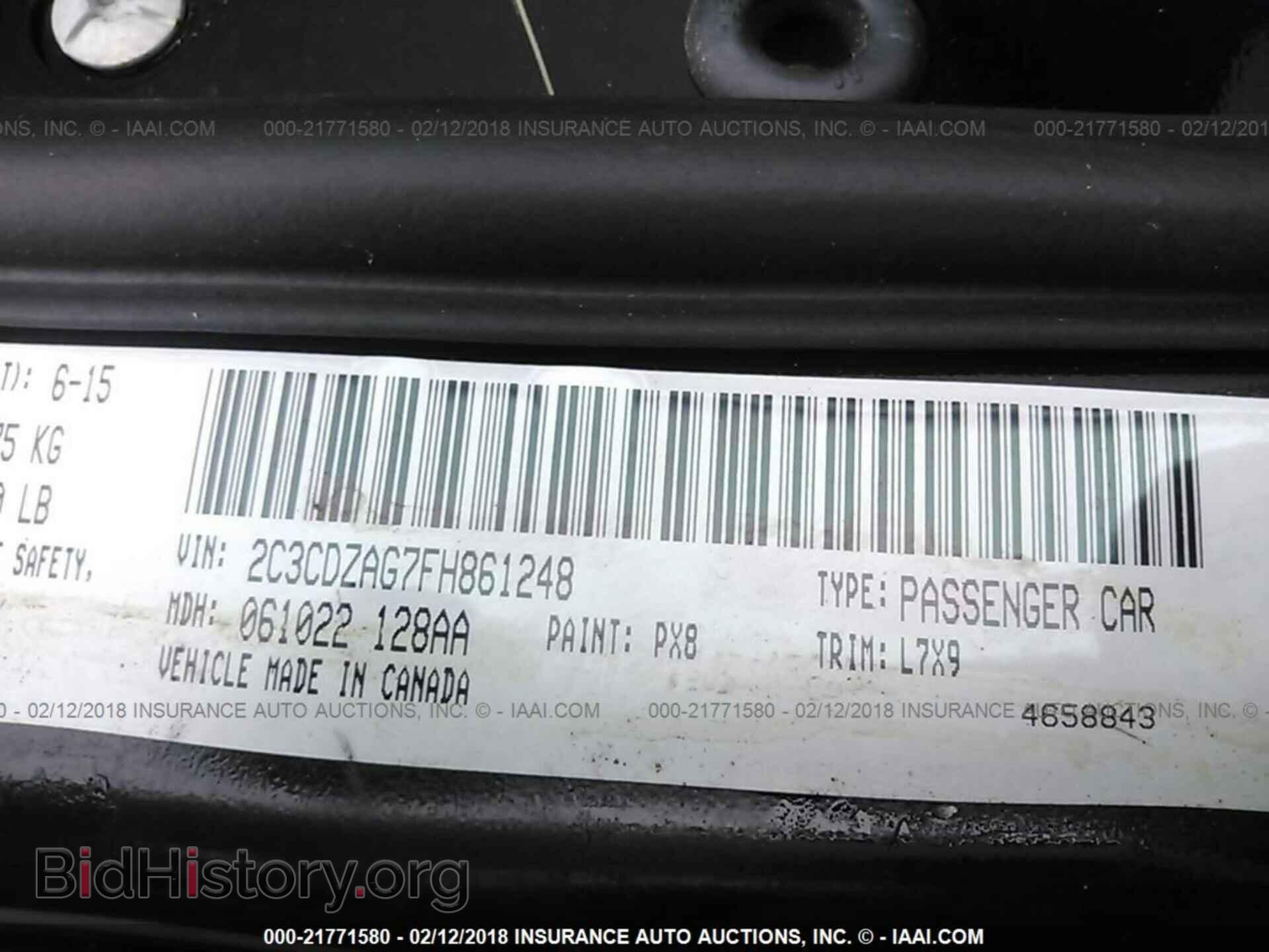 2015 Dodge Challenger - VIN: 2C3CDZAG7FH861248 - Photo 9