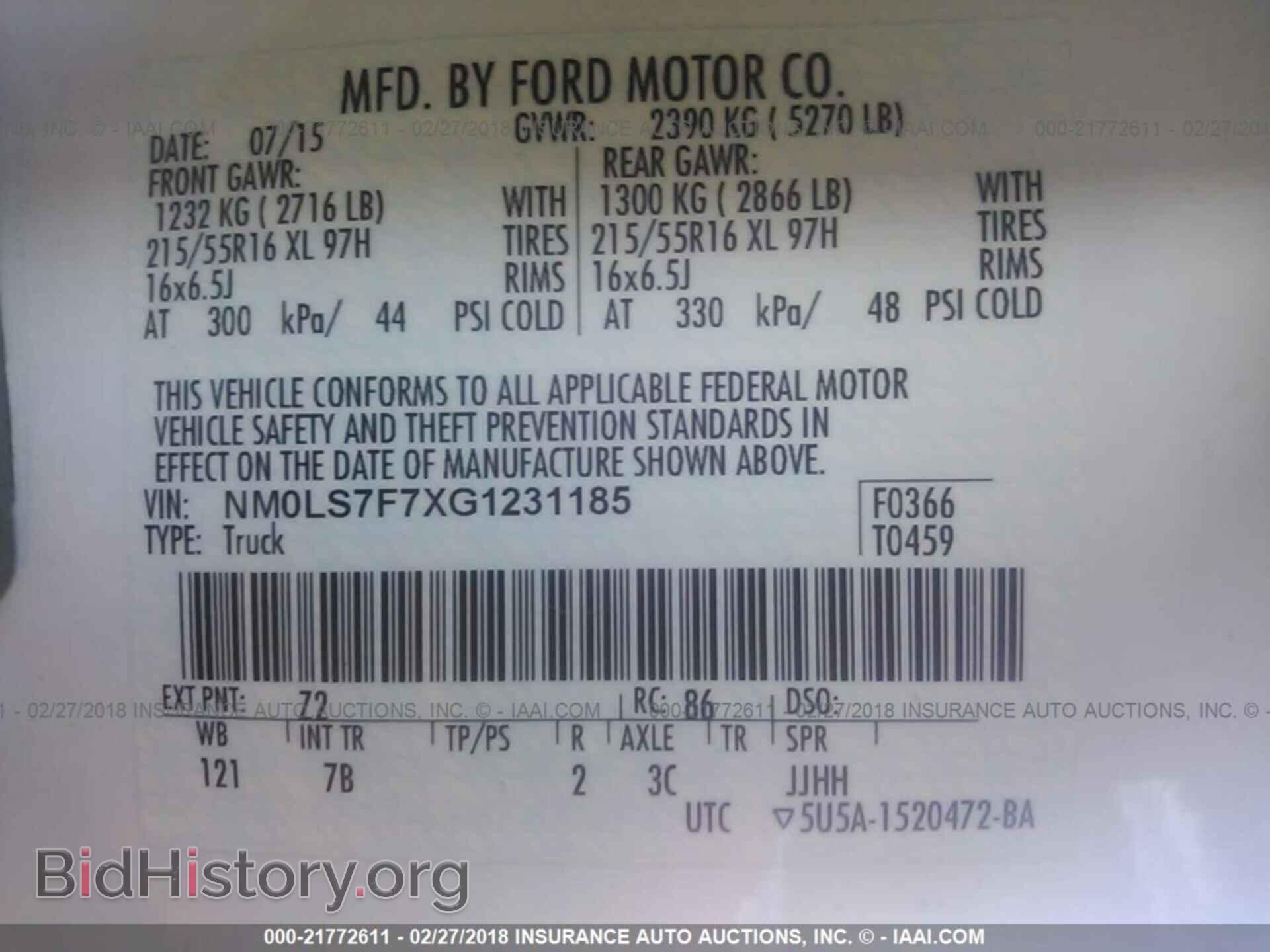 2016 Ford Transit - VIN: NM0LS7F7XG1231185 - Photo 9