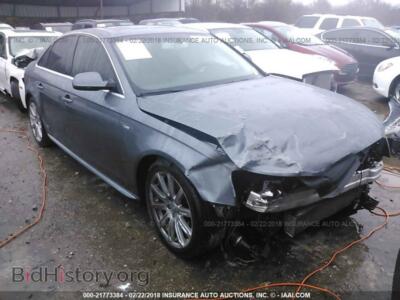 2012 Audi A4, серый — VIN WAUFFAFL6CA083400, IAAI