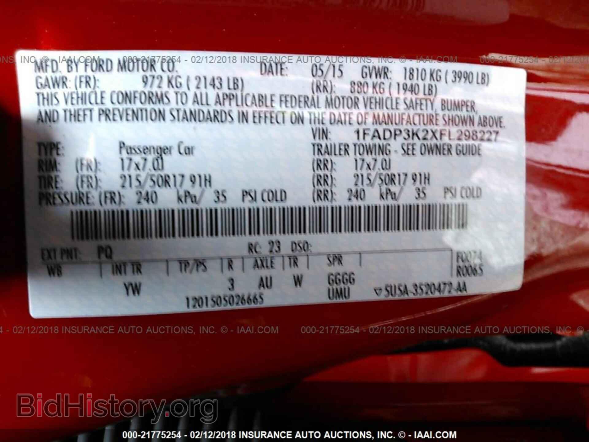 2015 Ford Focus - VIN: 1FADP3K2XFL298227 - Фото 9