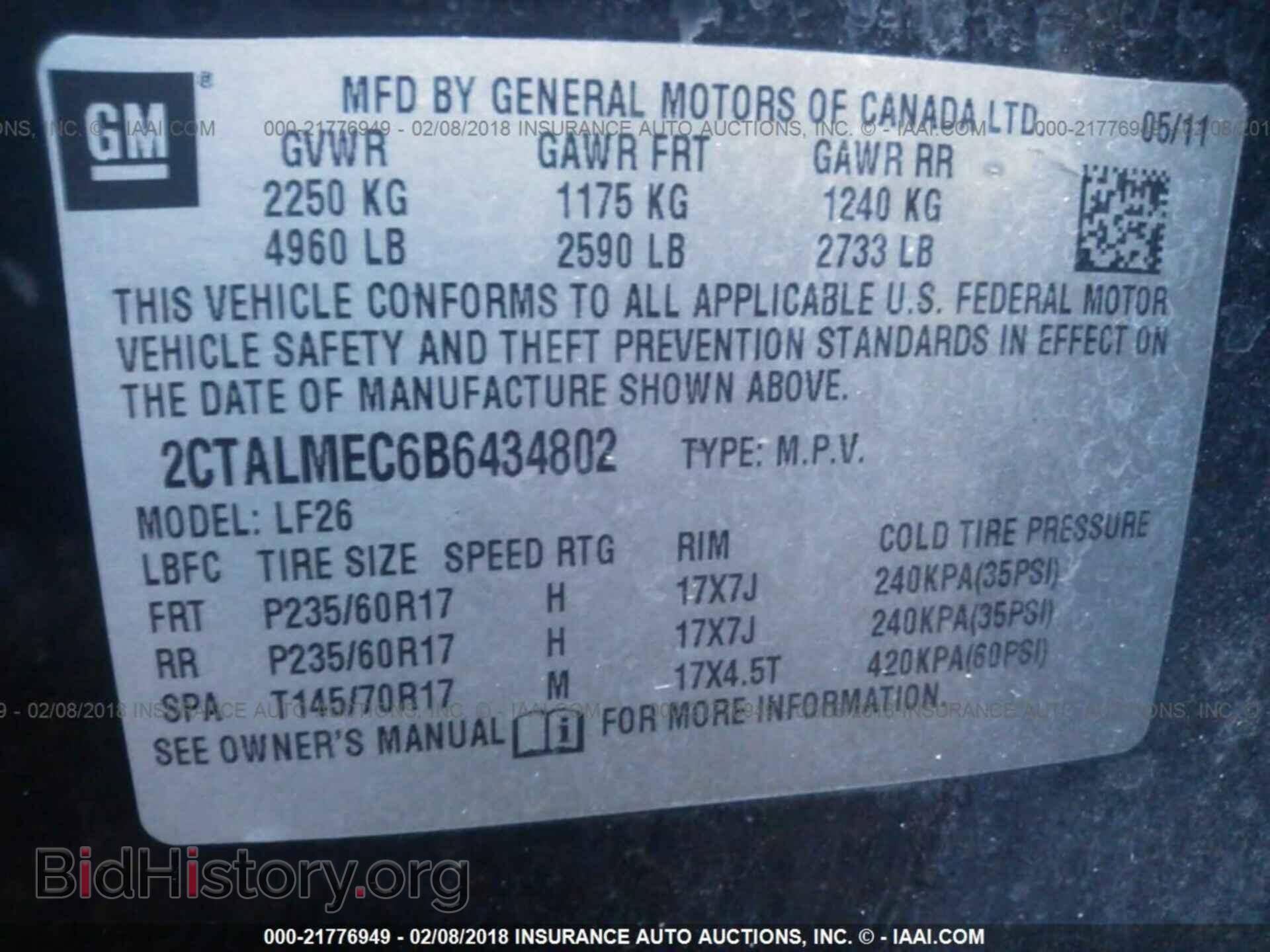 2011 Gmc Terrain - VIN: 2CTALMEC6B6434802 - Photo 9