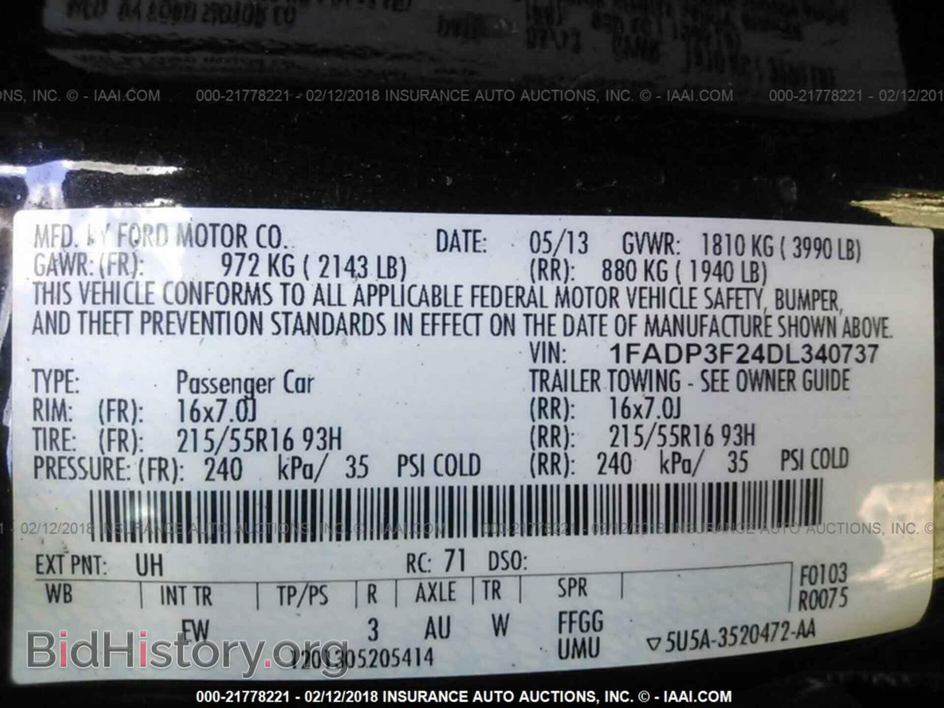 2013 Ford Focus - VIN: 1FADP3F24DL340737 - Фото 9