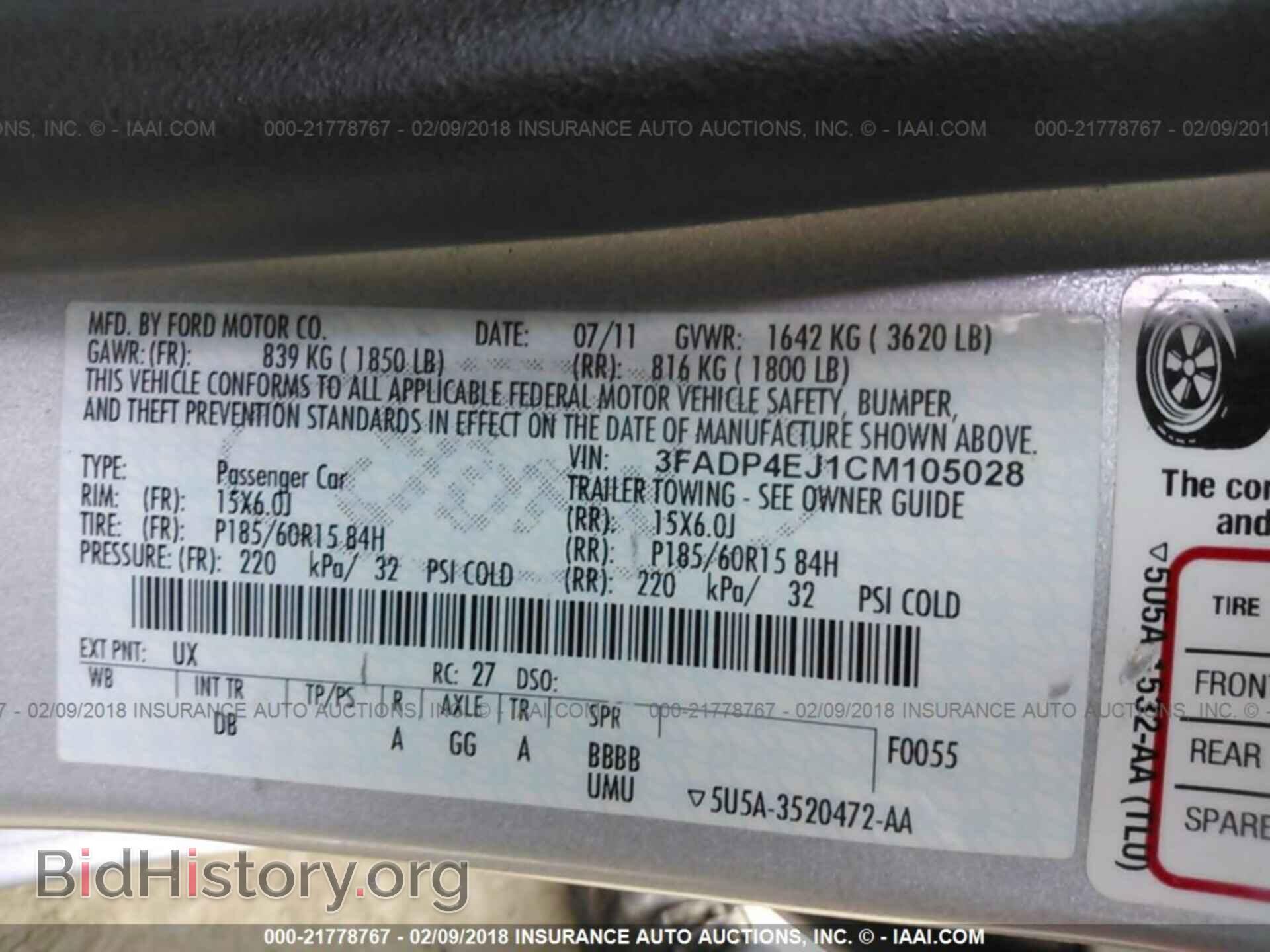 2012 Ford Fiesta - VIN: 3FADP4EJ1CM105028 - Photo 9