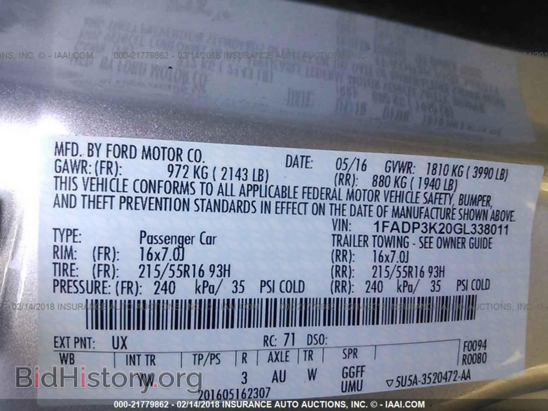 2016 Ford Focus - VIN: 1FADP3K20GL338011 - Photo 9