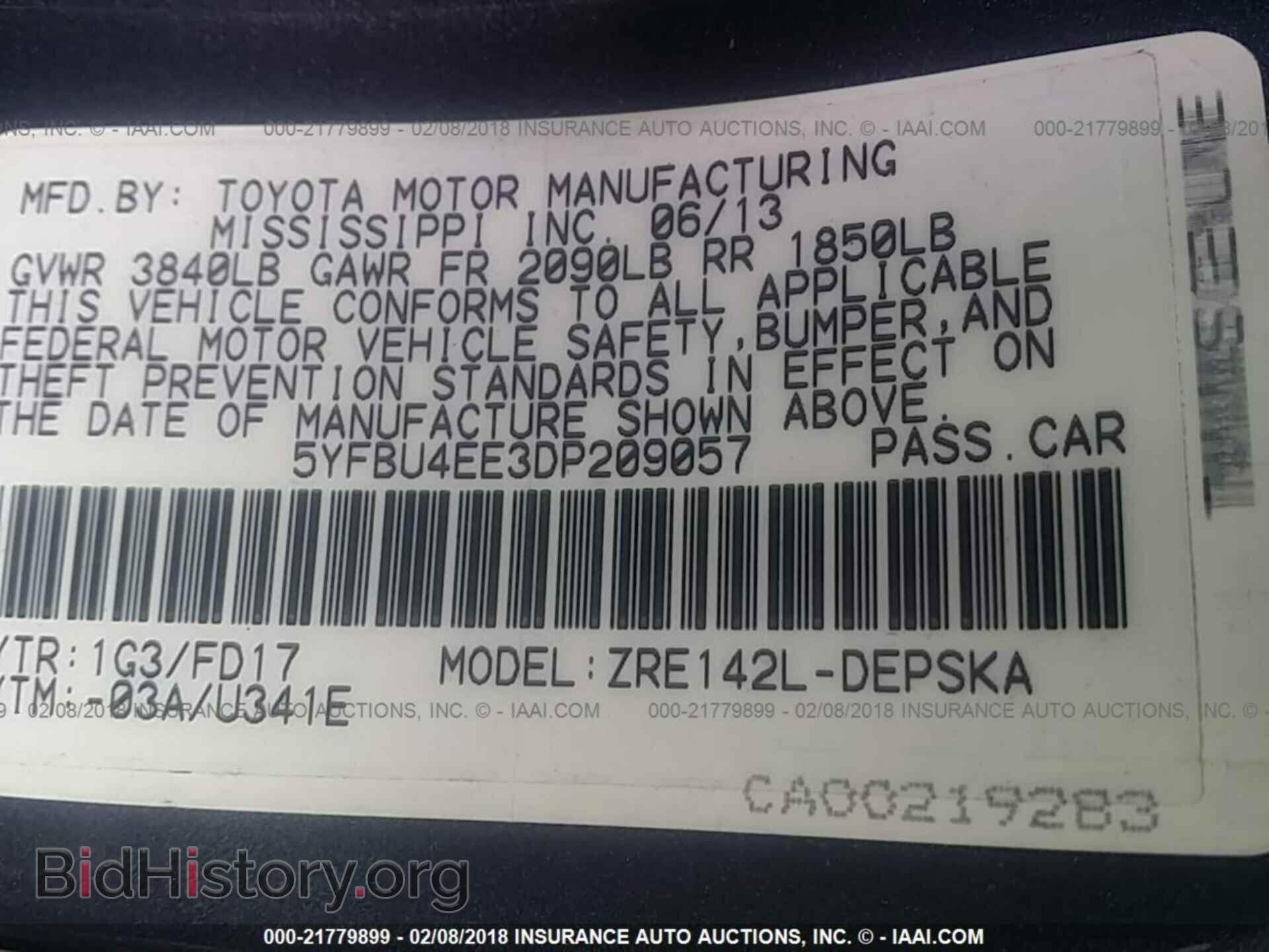 2013 Toyota Corolla - VIN: 5YFBU4EE3DP209057 - Photo 9
