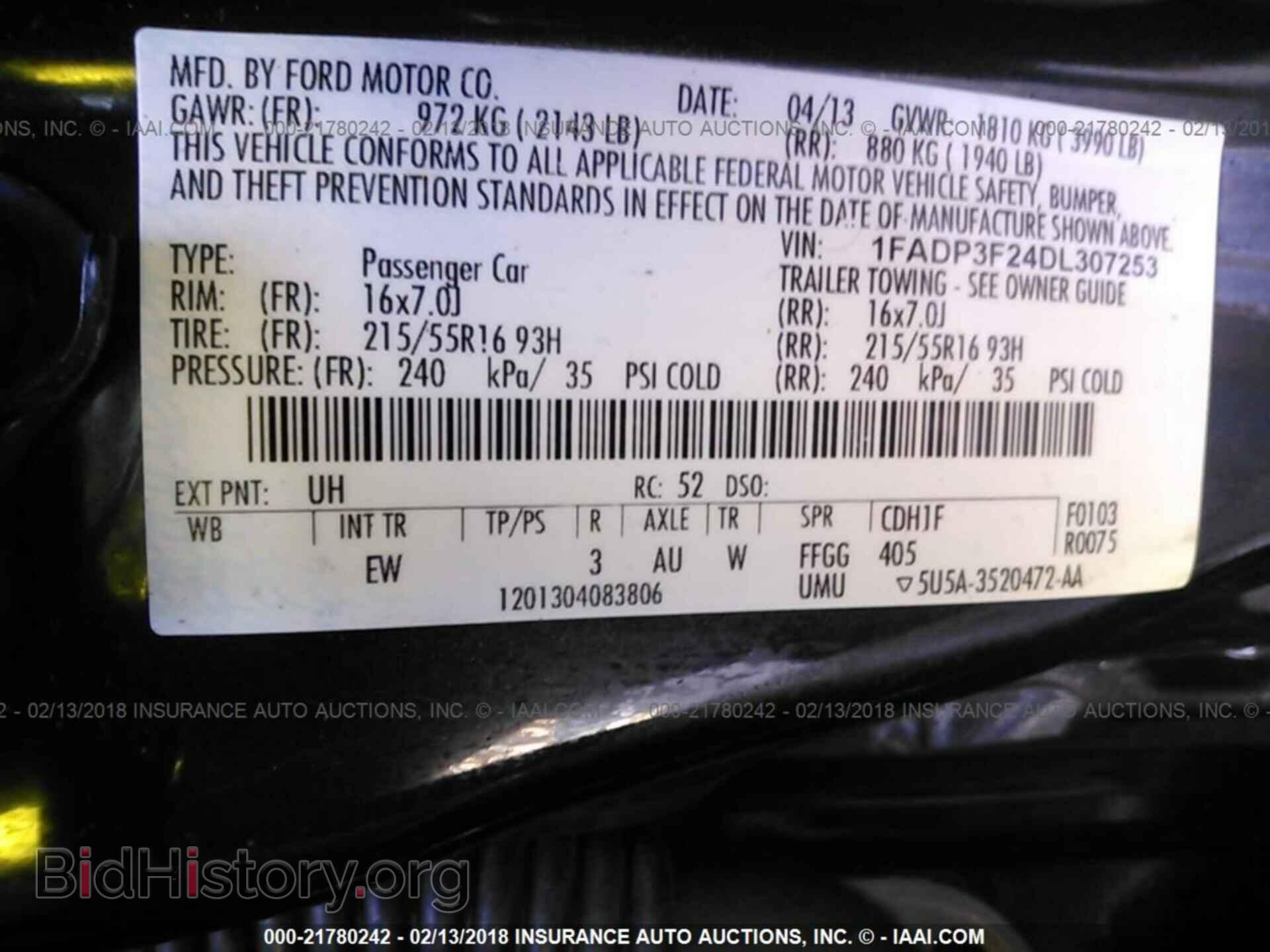 2013 Ford Focus - VIN: 1FADP3F24DL307253 - Фото 9
