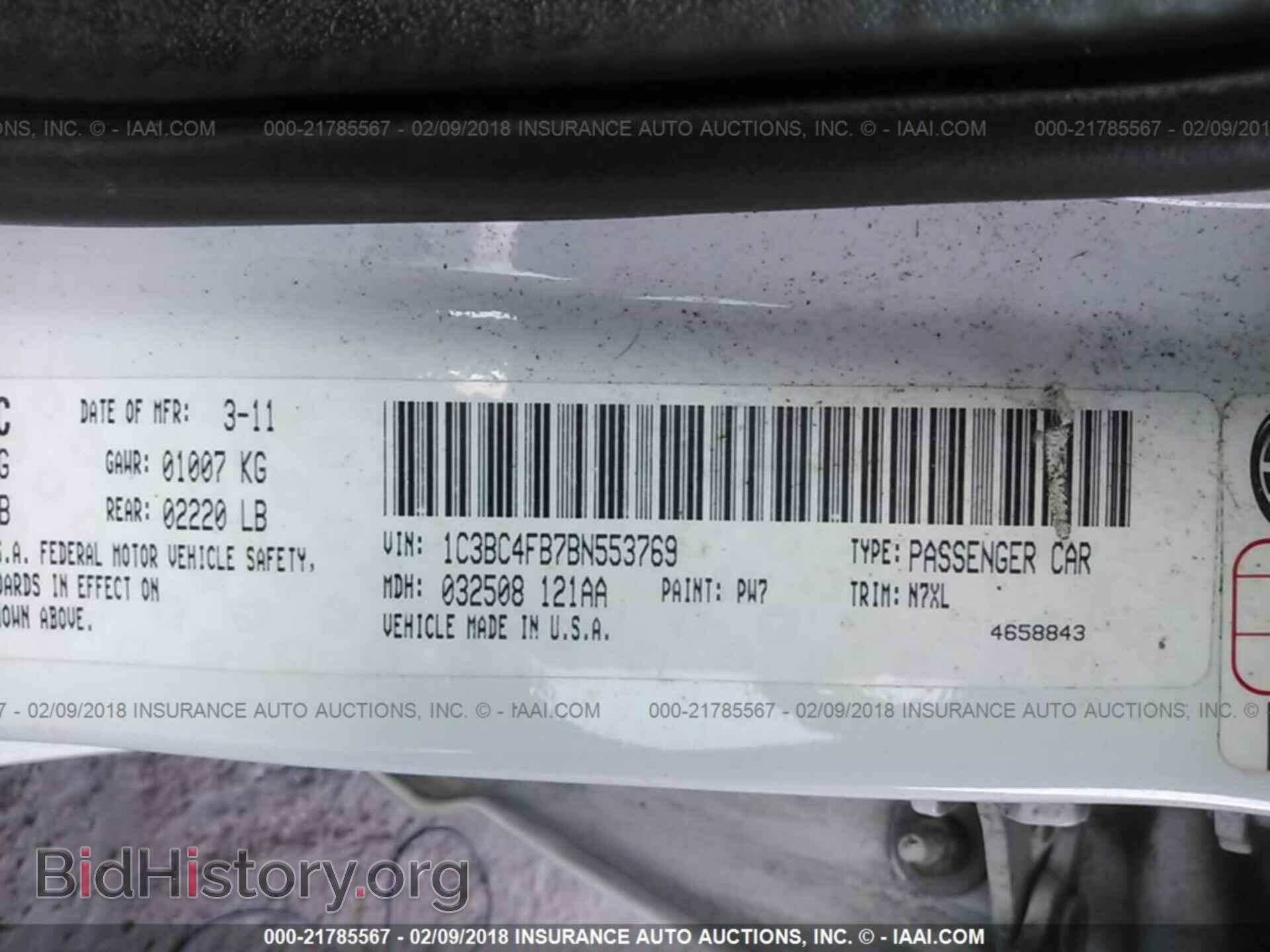 2011 Chrysler 200 - VIN: 1C3BC4FB7BN553769 - Photo 9