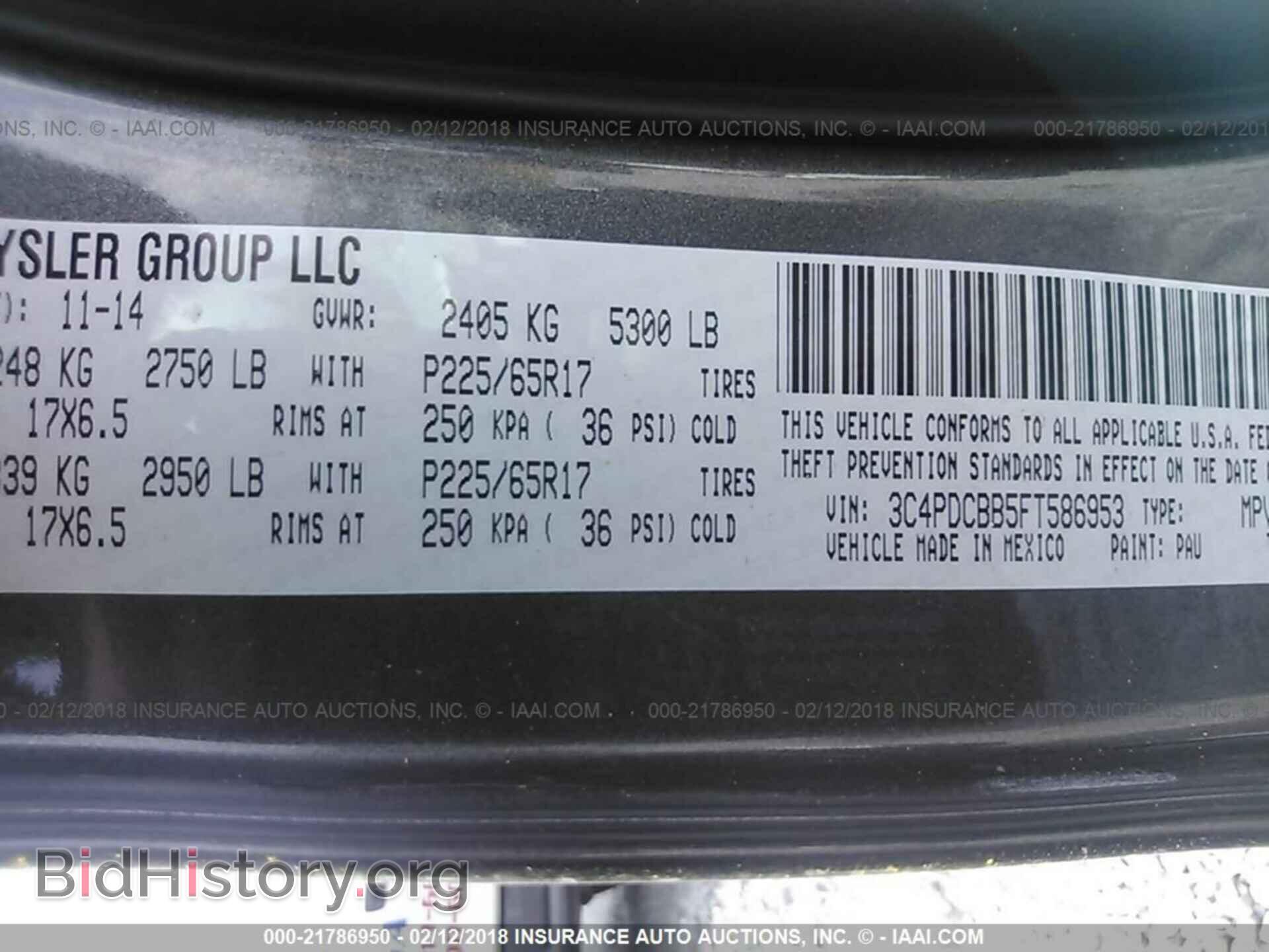 2015 Dodge Journey - VIN: 3C4PDCBB5FT586953 - Photo 9