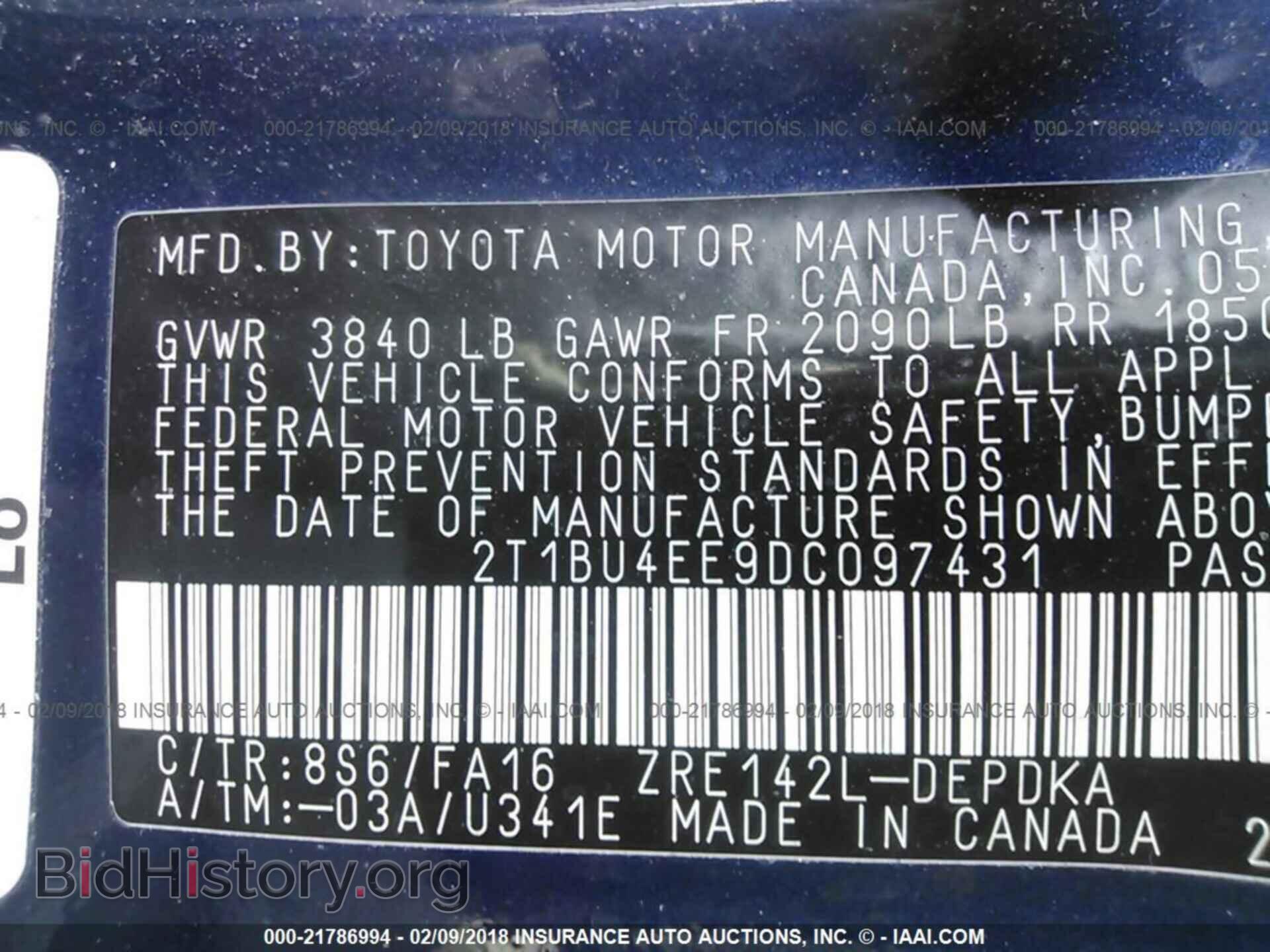 2013 Toyota Corolla - VIN: 2T1BU4EE9DC097431 - Photo 9