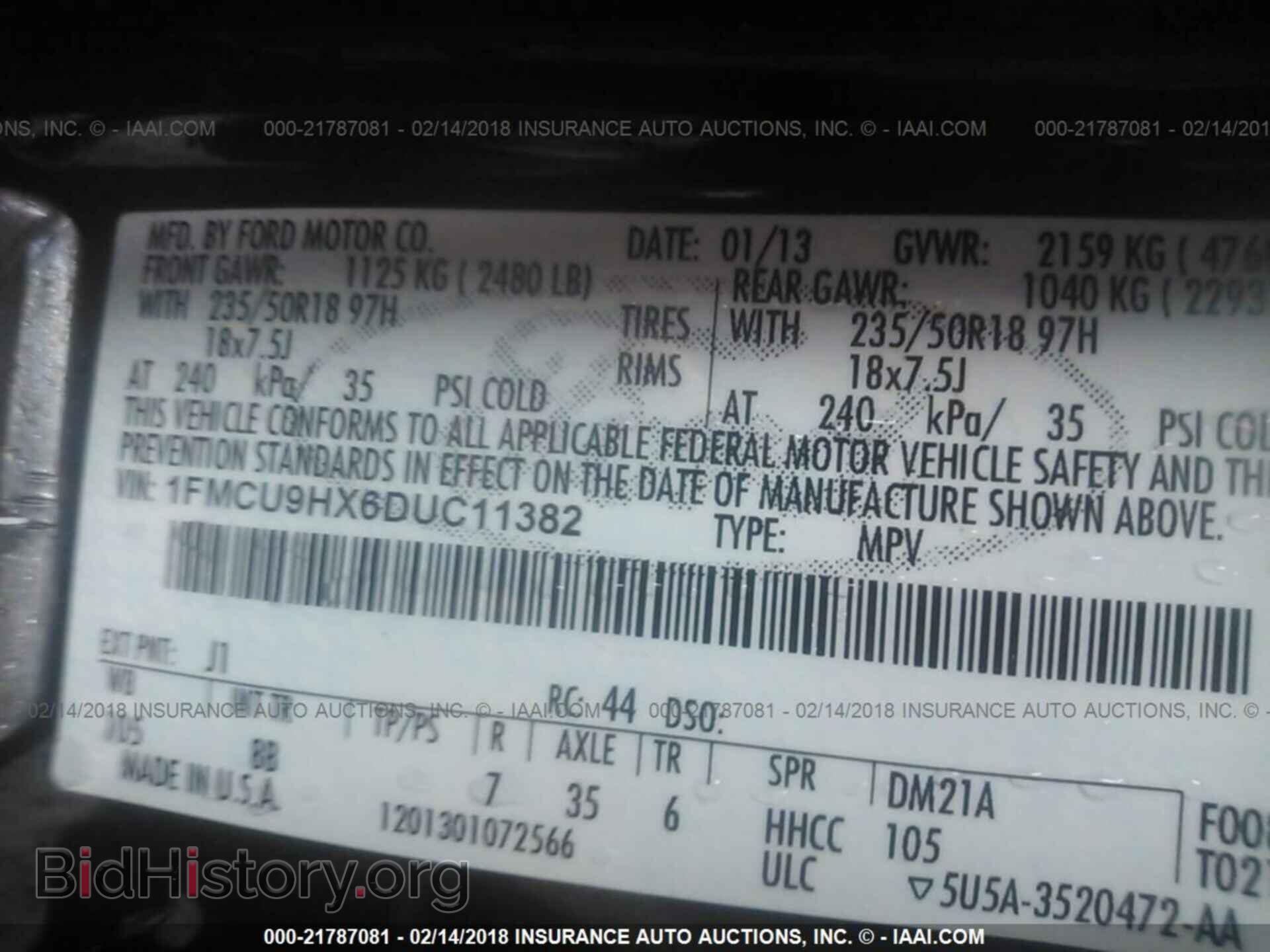 2013 Ford Escape - VIN: 1FMCU9HX6DUC11382 - Photo 9