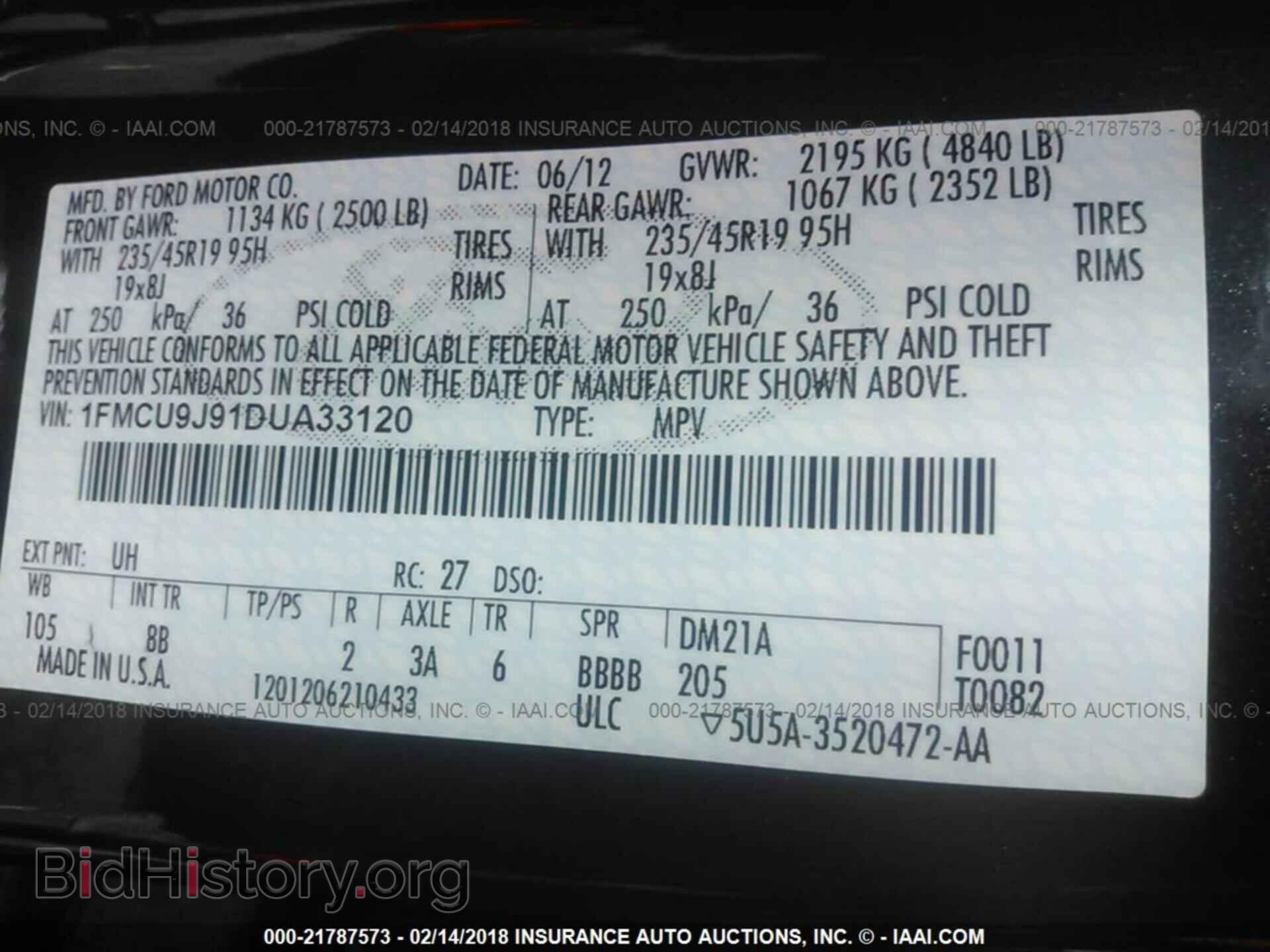 2013 Ford Escape - VIN: 1FMCU9J91DUA33120 - Фото 9