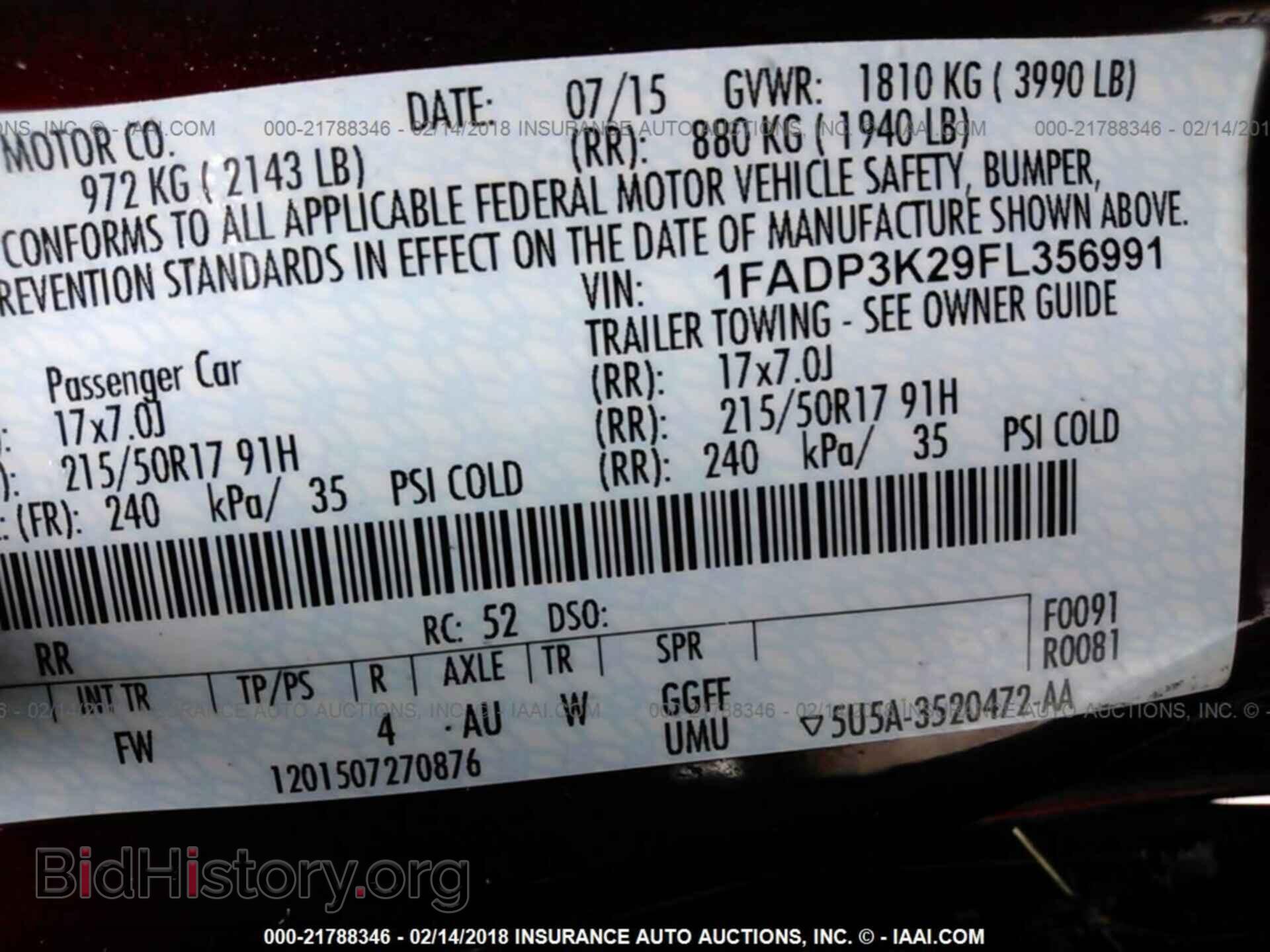 2015 Ford Focus - VIN: 1FADP3K29FL356991 - Photo 9