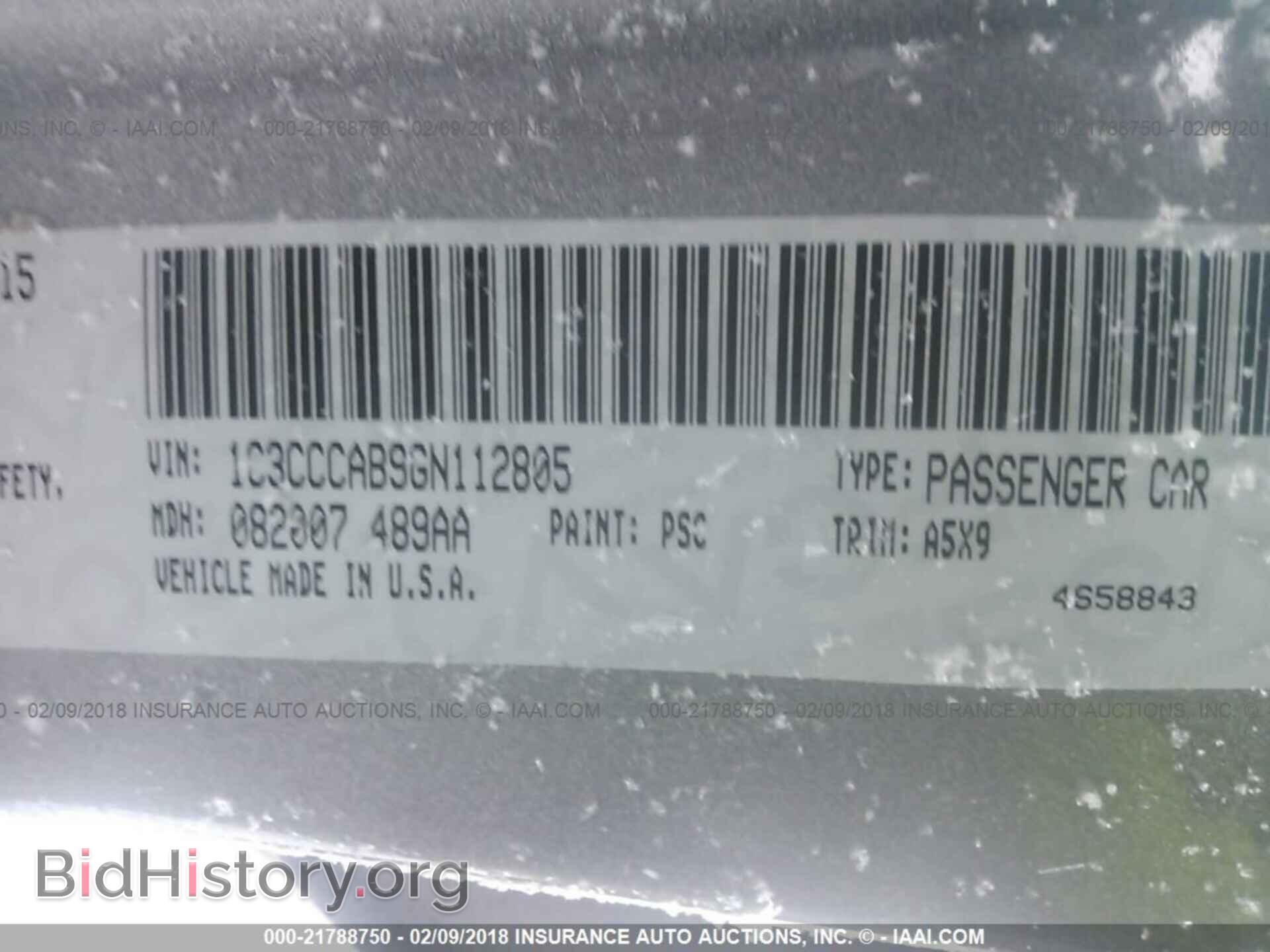 2016 Chrysler 200 - VIN: 1C3CCCAB9GN112805 - Photo 9