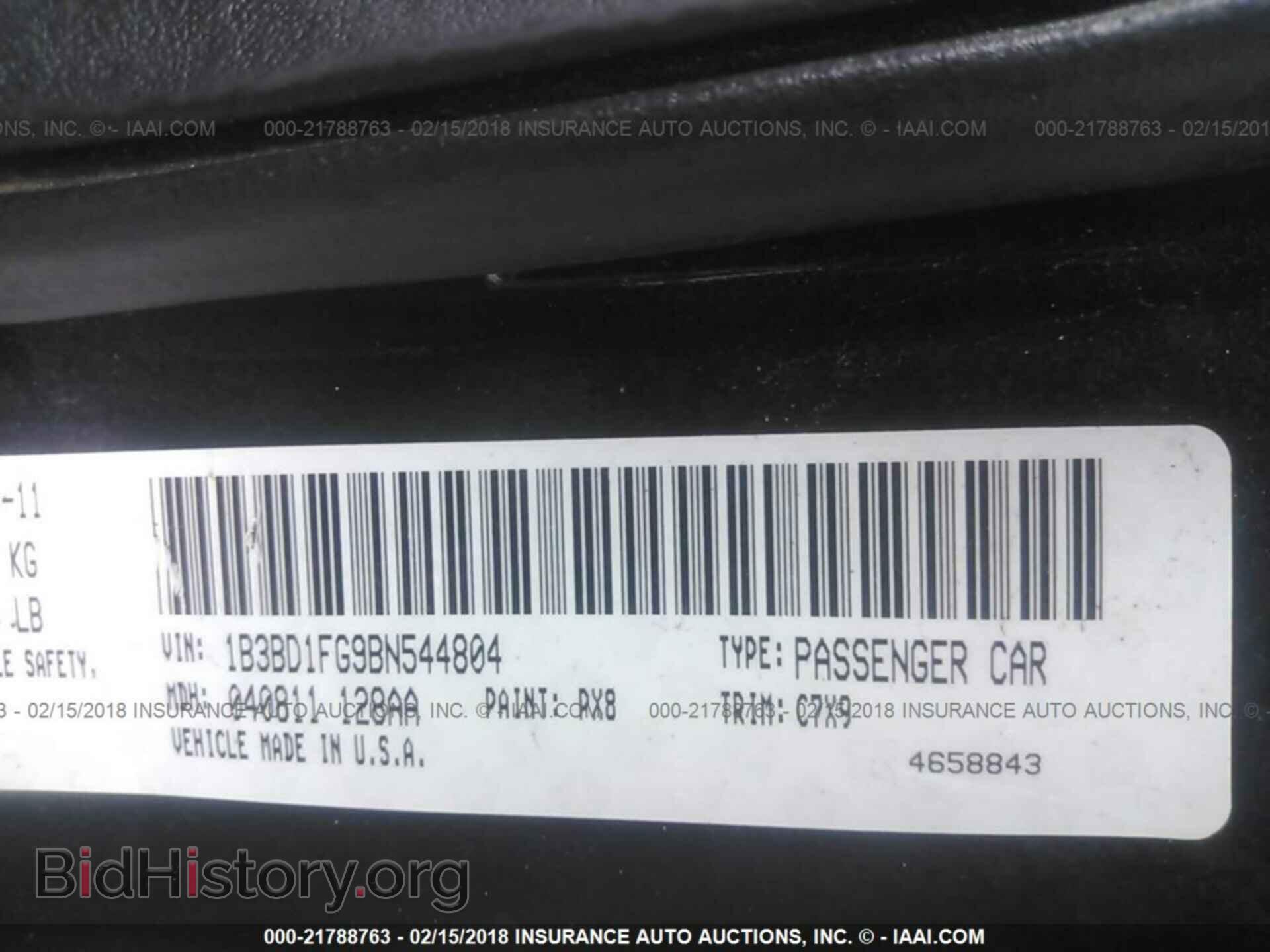 2011 Dodge Avenger - VIN: 1B3BD1FG9BN544804 - Photo 9