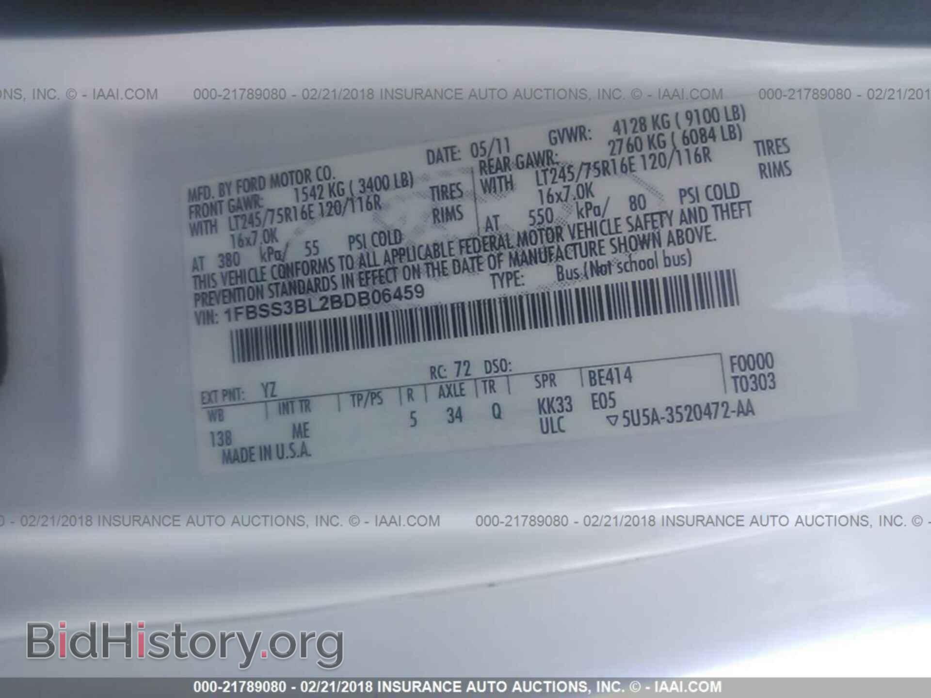 2011 Ford Econoline - VIN: 1FBSS3BL2BDB06459 - Photo 9