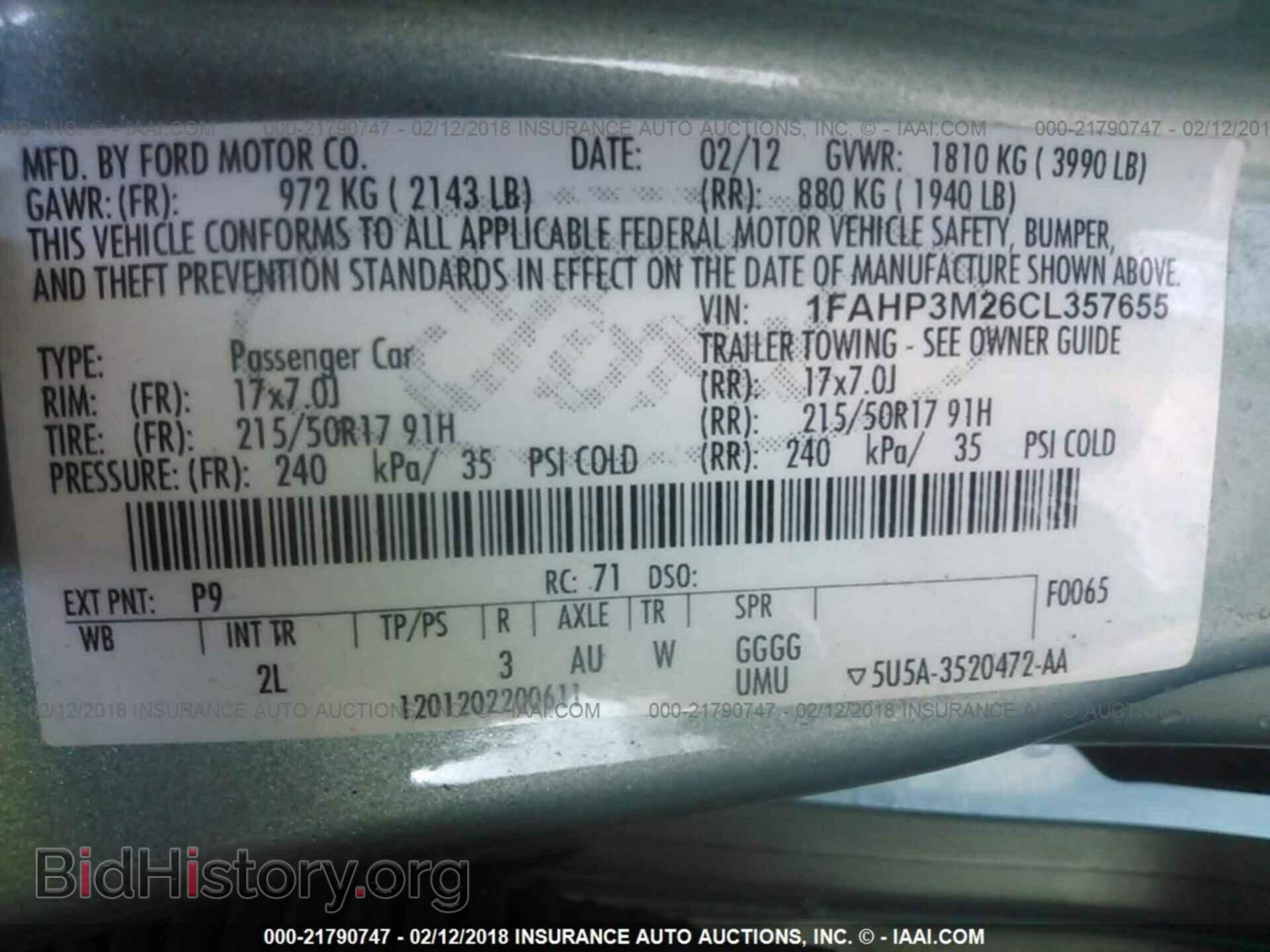 2012 Ford Focus - VIN: 1FAHP3M26CL357655 - Photo 9