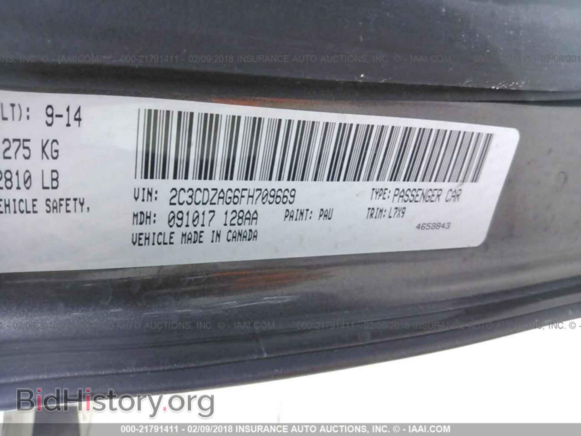 2015 Dodge Challenger - VIN: 2C3CDZAG6FH709669 - Photo 9