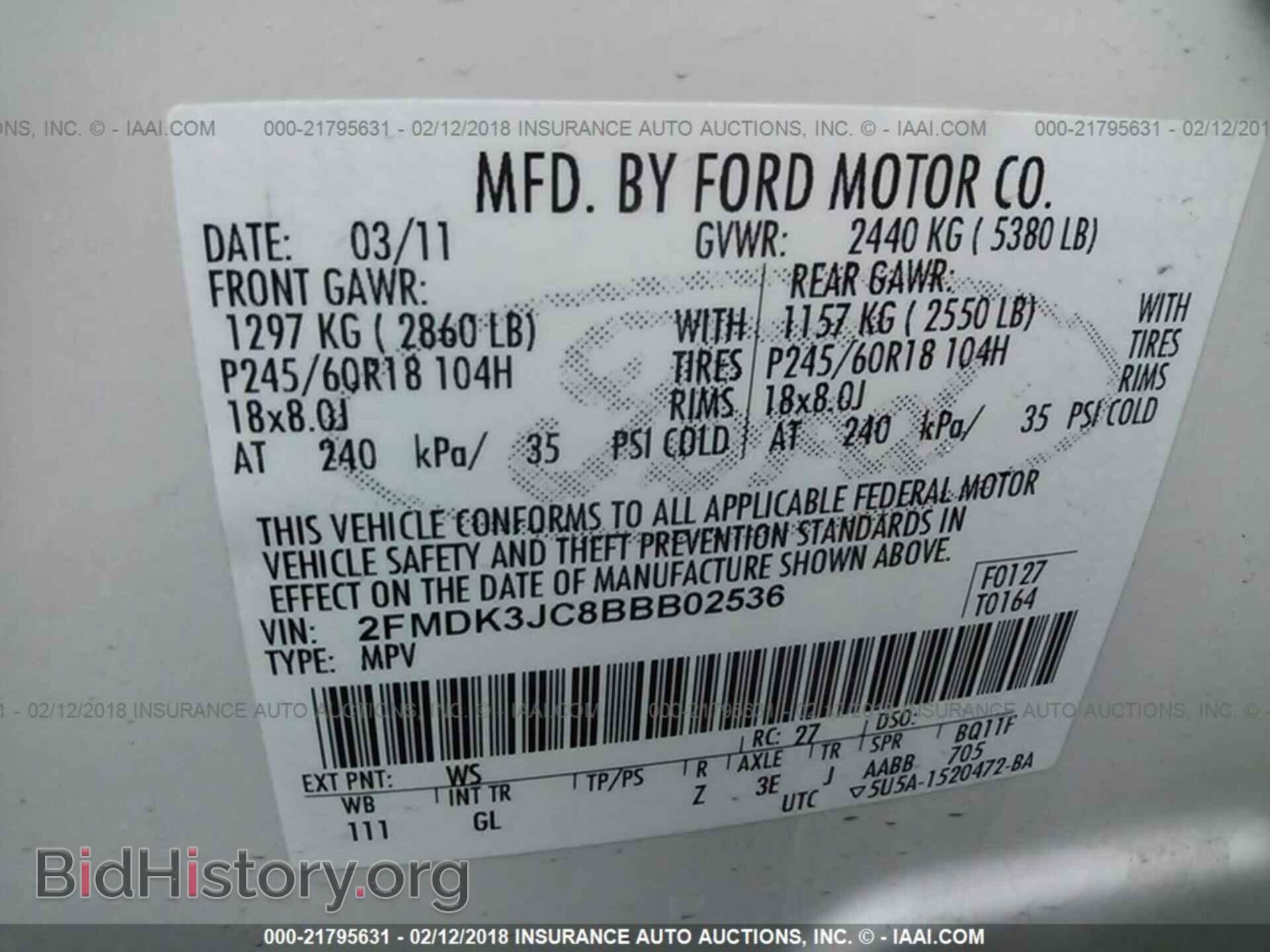 2011 Ford Edge - VIN: 2FMDK3JC8BBB02536 - Photo 9