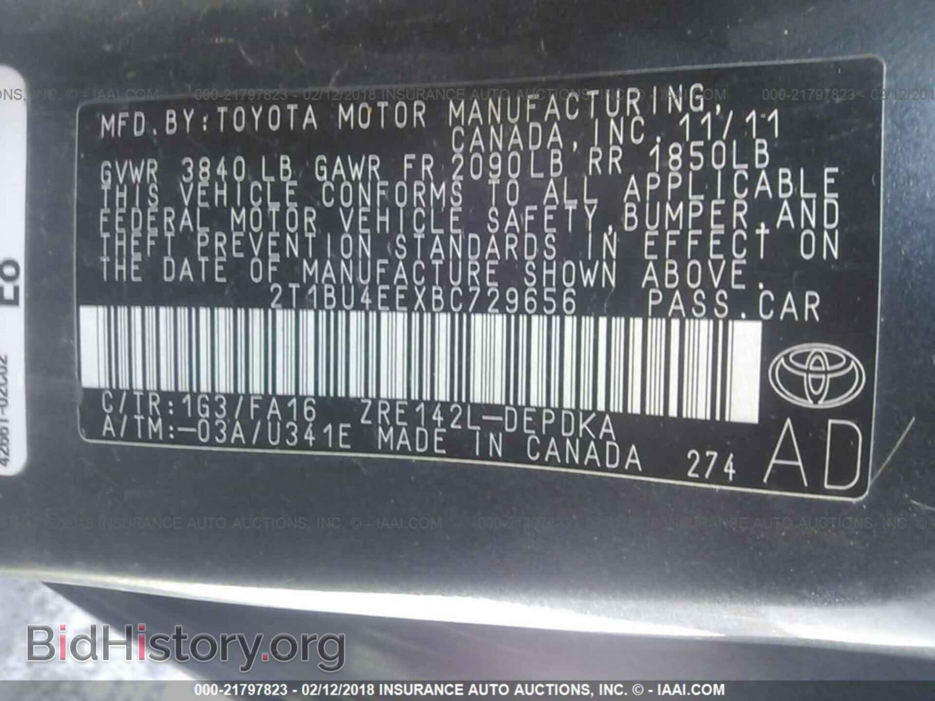 2011 Toyota Corolla - VIN: 2T1BU4EEXBC729656 - Photo 9