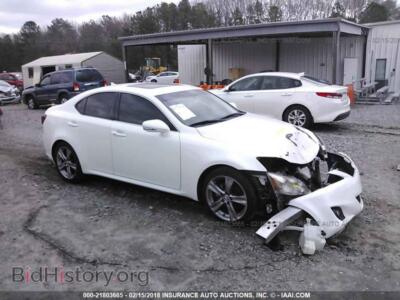 2011 Lexus IS, белый — VIN JTHBF5C20B5154939, IAAI