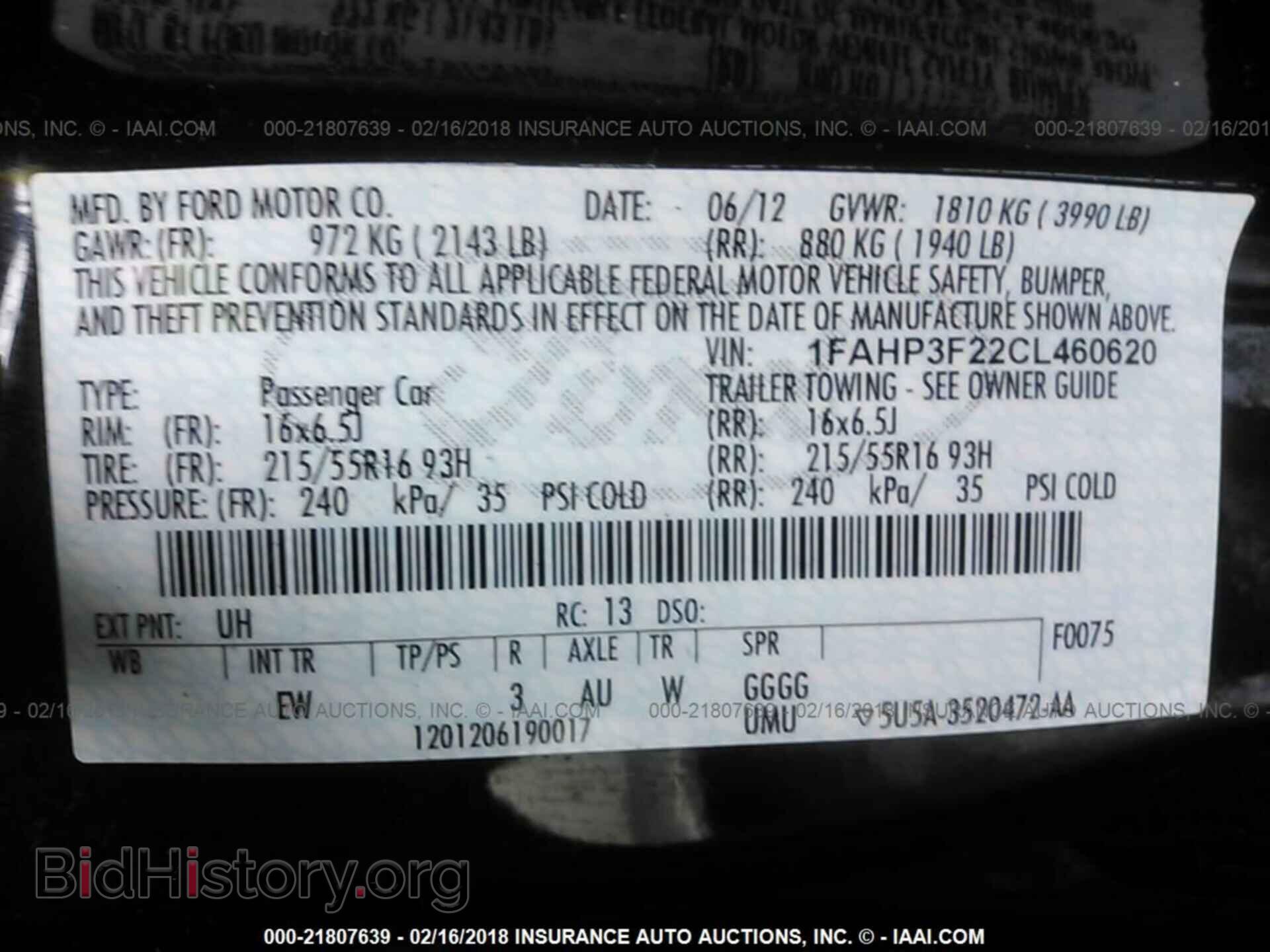 2012 Ford Focus - VIN: 1FAHP3F22CL460620 - Photo 9