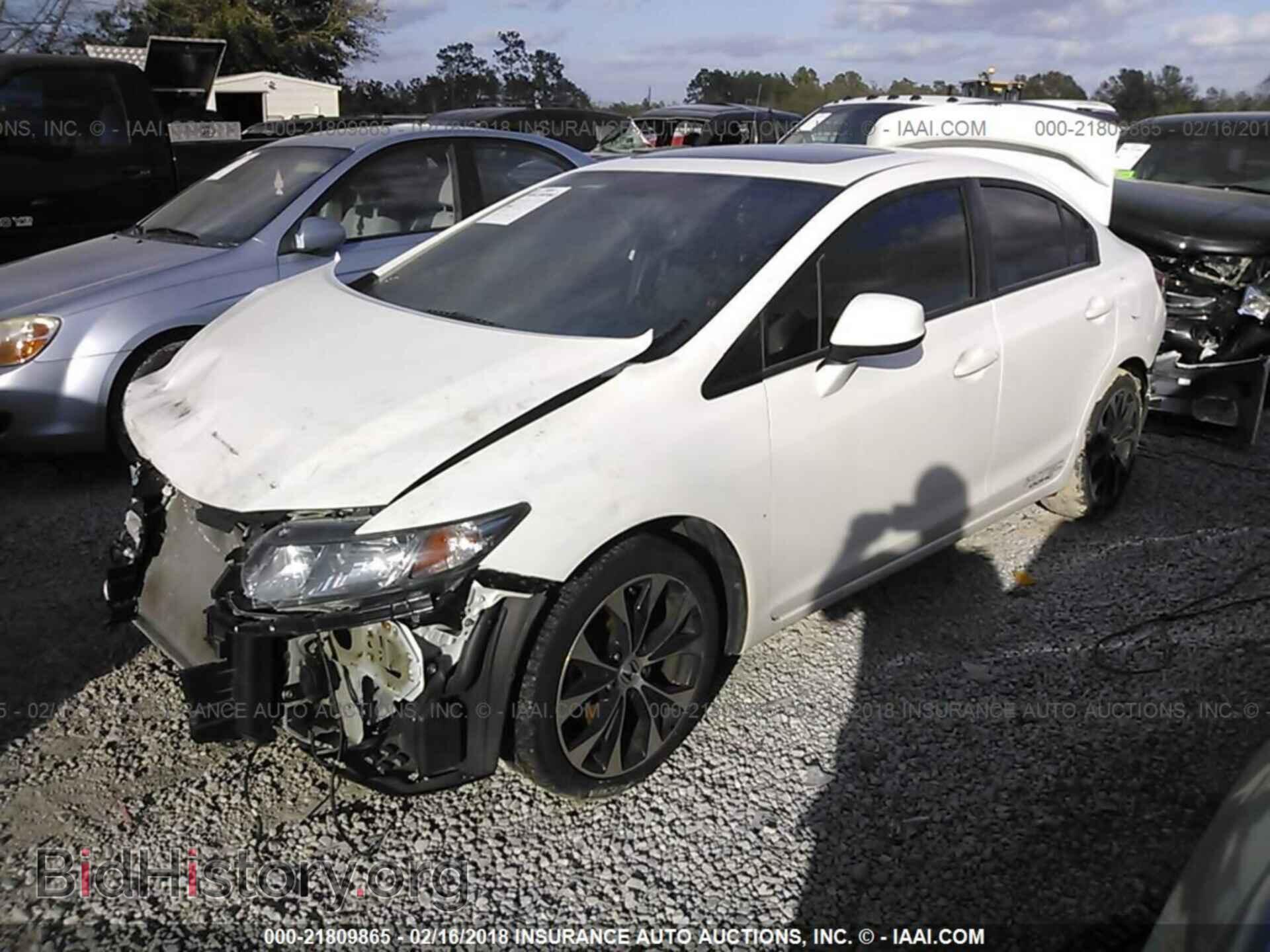 2013 Honda Civic - VIN: 2HGFB6E59DH707922 - Фото 2