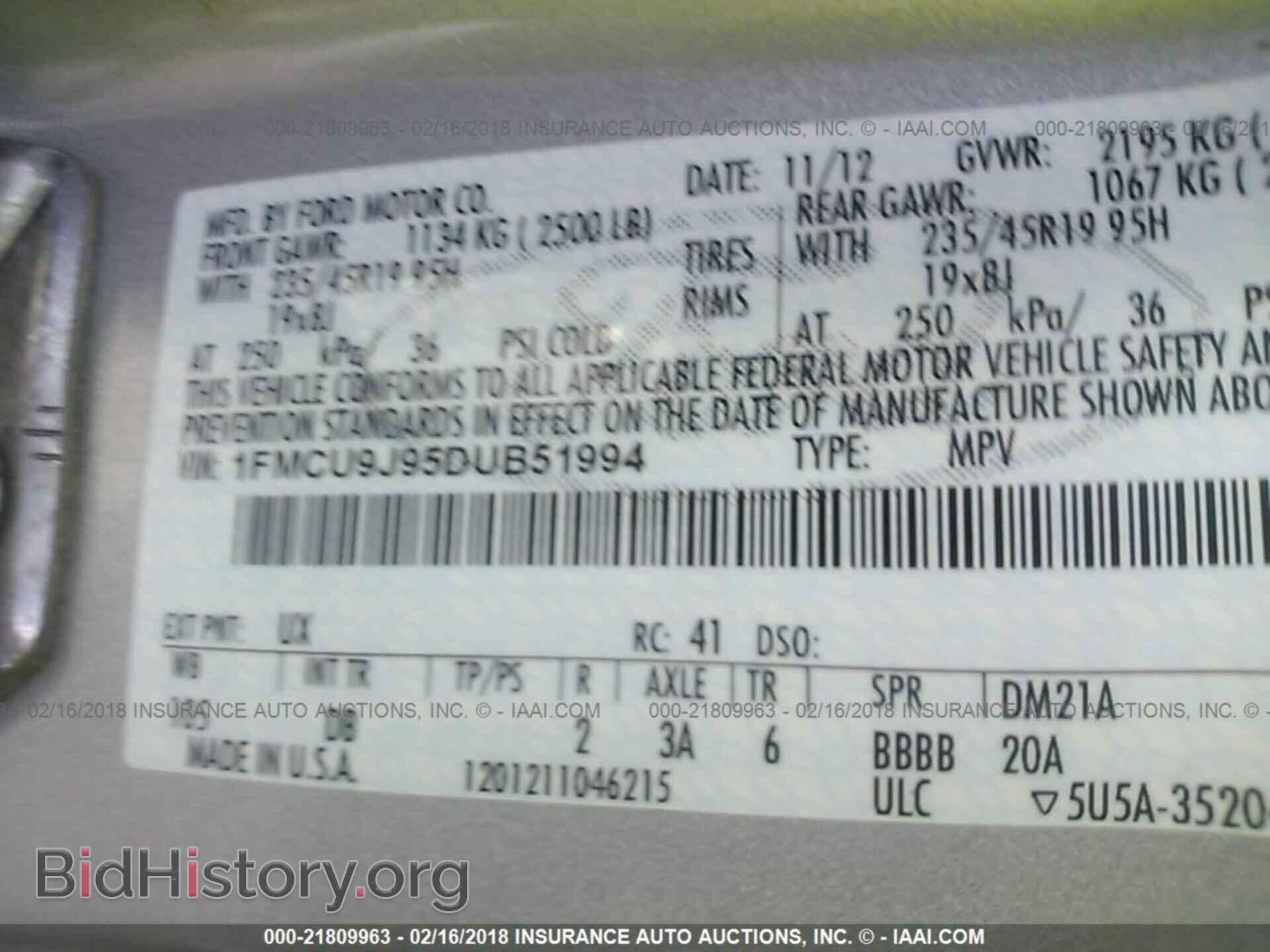 2013 Ford Escape - VIN: 1FMCU9J95DUB51994 - Photo 9