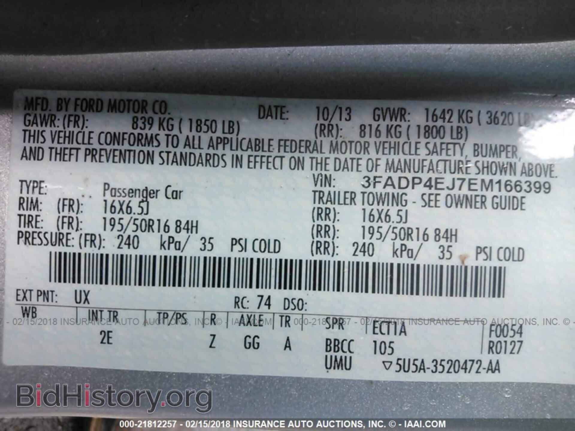 2014 Ford Fiesta - VIN: 3FADP4EJ7EM166399 - Photo 9