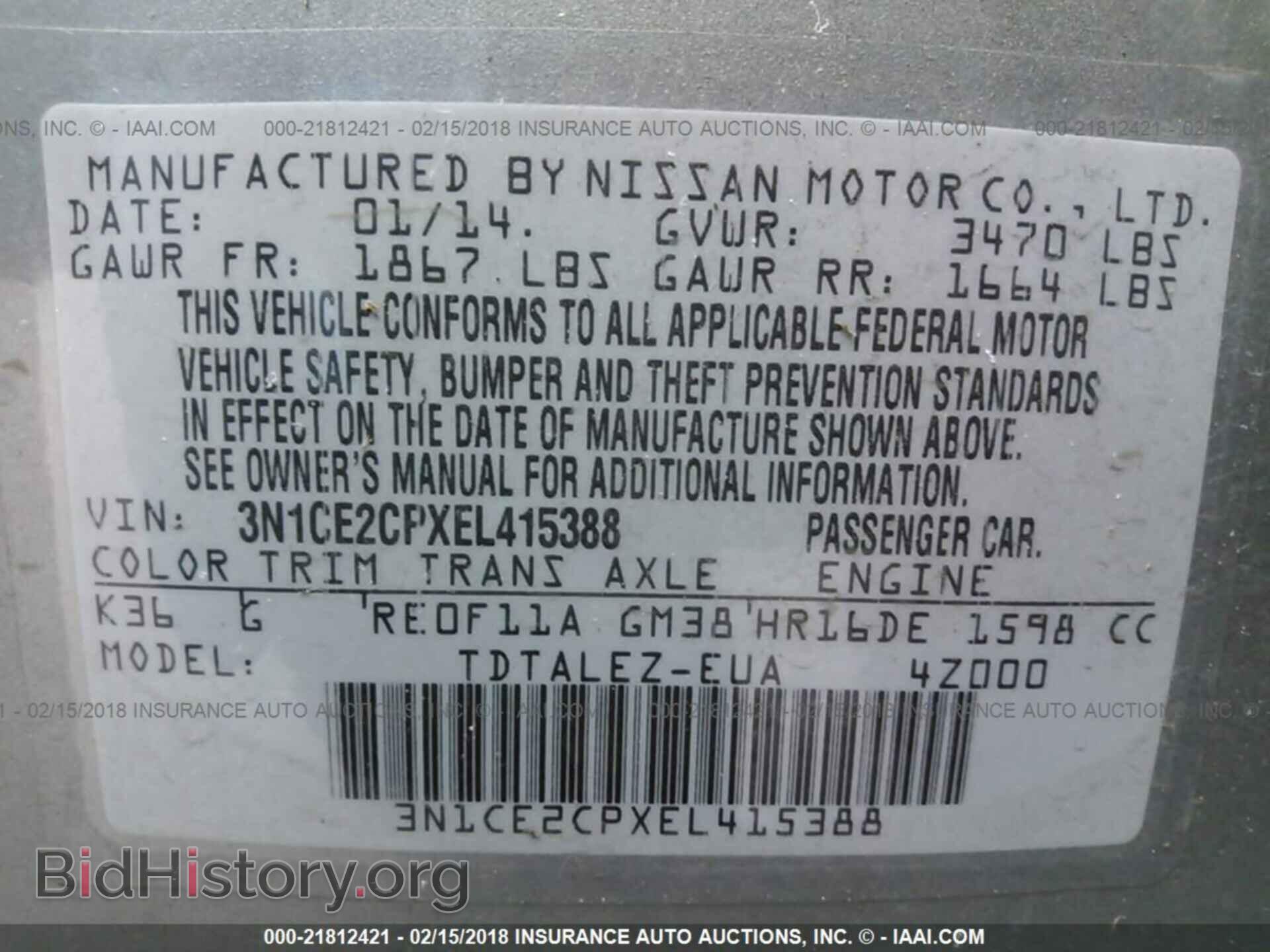 2014 Nissan Versa note - VIN: 3N1CE2CPXEL415388 - Photo 9