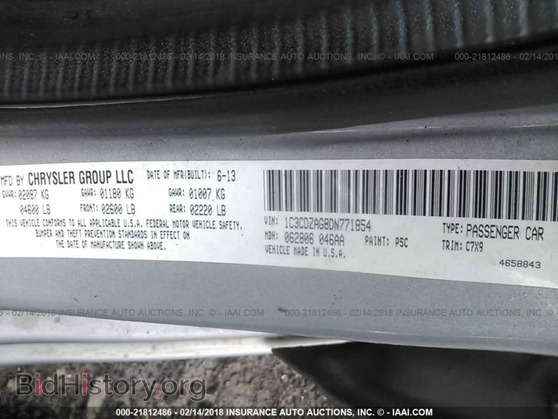 2013 Dodge Avenger - VIN: 1C3CDZAG8DN771854 - Photo 9
