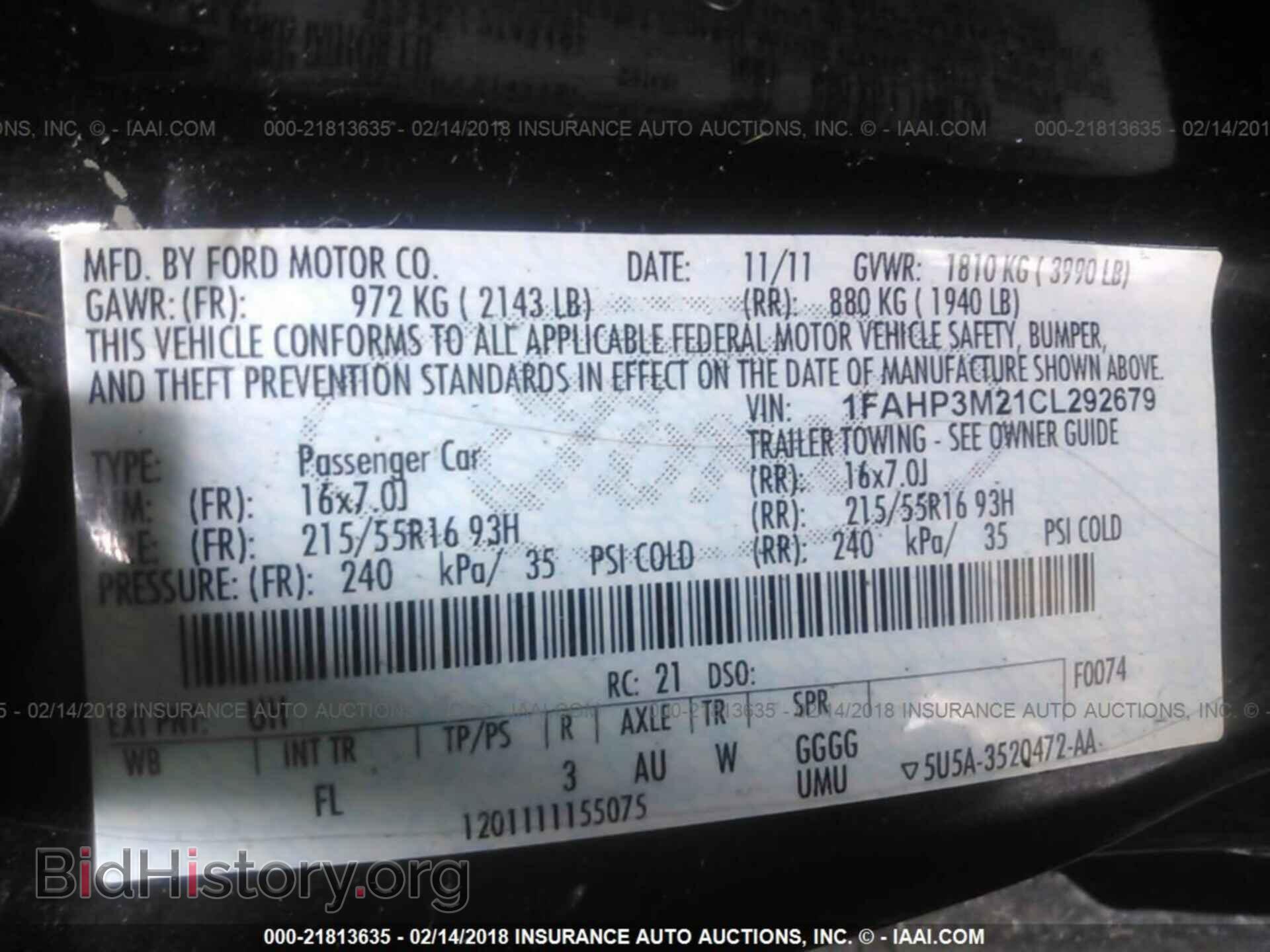 2012 Ford Focus - VIN: 1FAHP3M21CL292679 - Photo 9