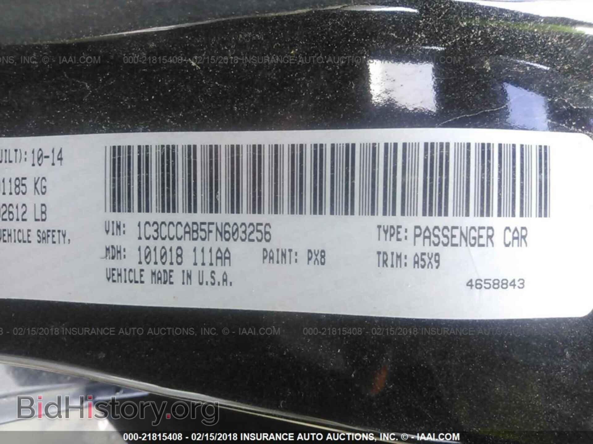 2015 Chrysler 200 - VIN: 1C3CCCAB5FN603256 - Photo 9