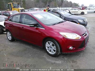 2012 Ford FOCUS, red — VIN 1FAHP3H26CL313908, IAAI
