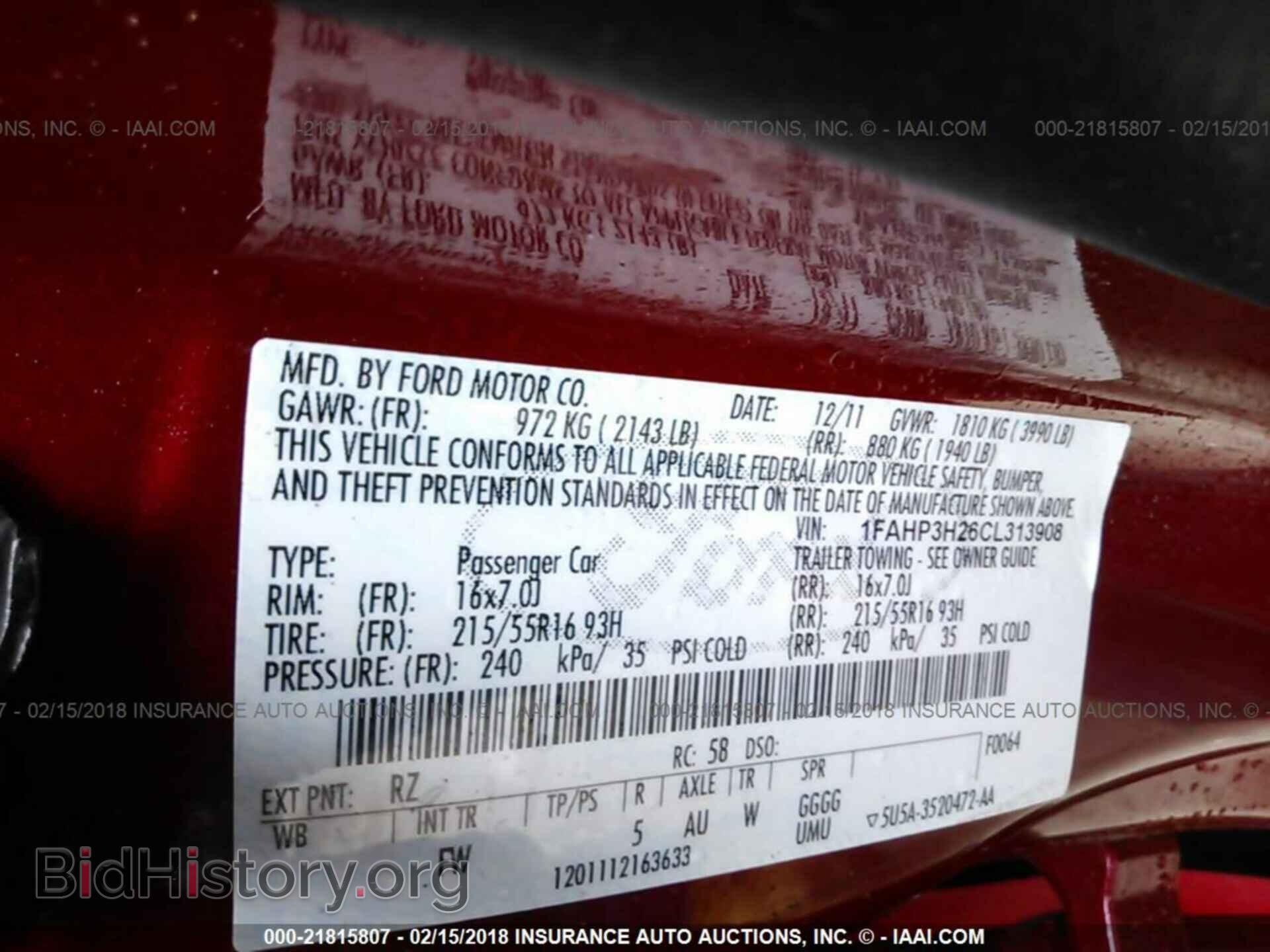 2012 Ford Focus - VIN: 1FAHP3H26CL313908 - Фото 9