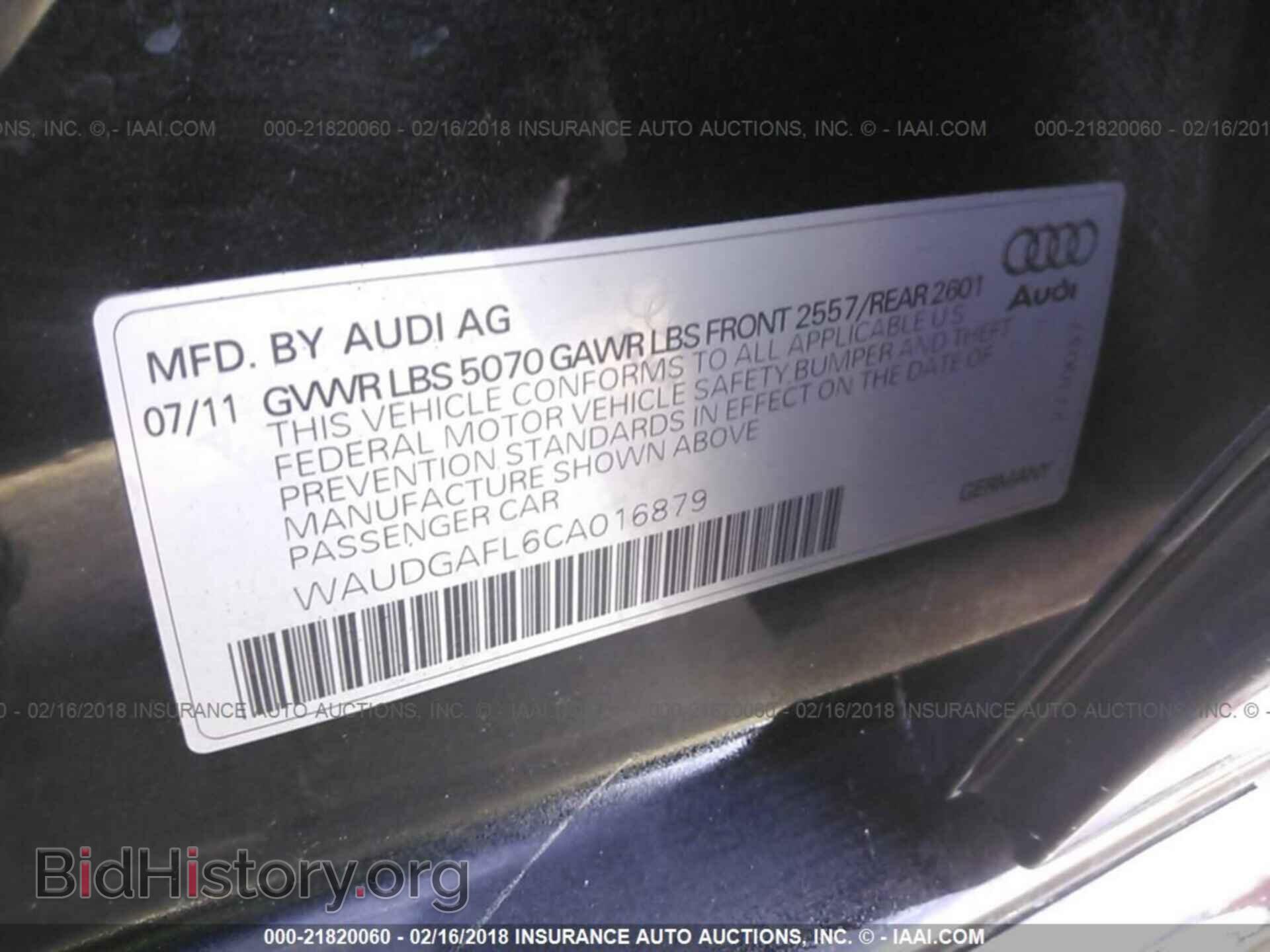 2012 AUDI S4 - VIN: WAUDGAFL6CA016879 - Фото 9