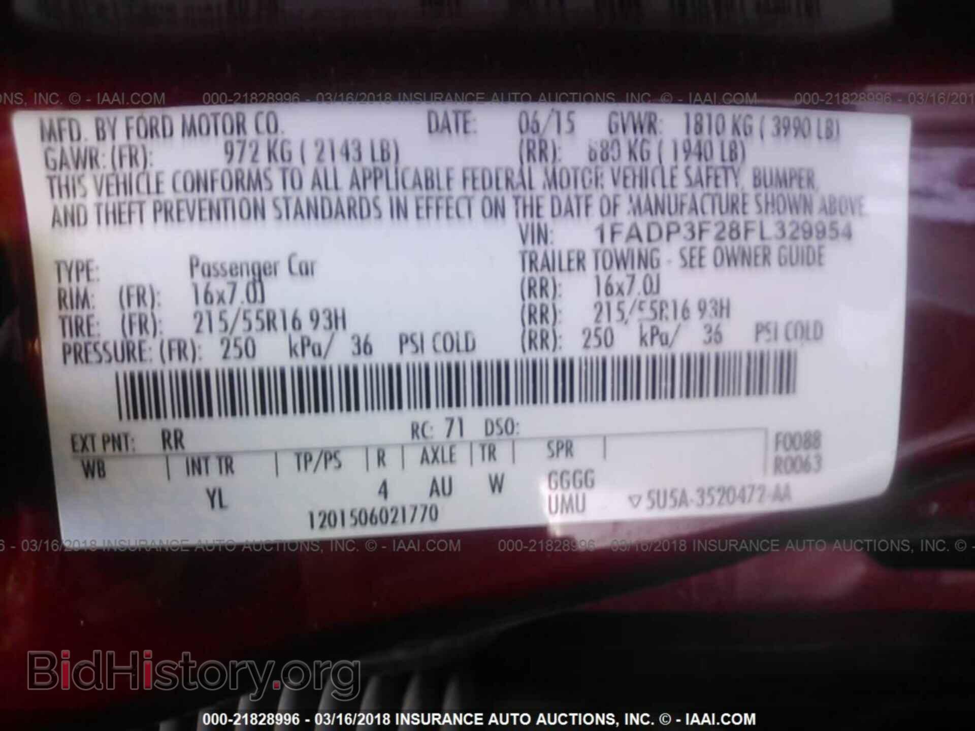 2015 Ford Focus - VIN: 1FADP3F28FL329954 - Фото 9