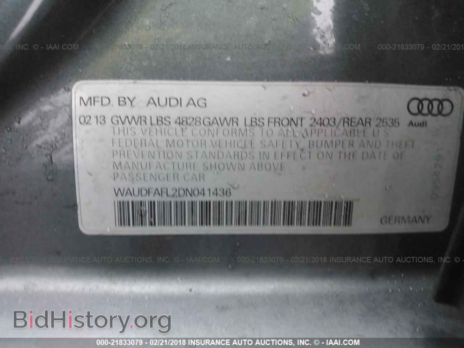 2013 Audi A4 - VIN: WAUDFAFL2DN041436 - Photo 9