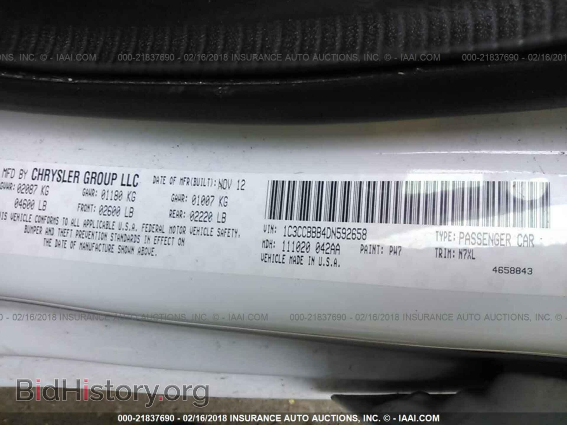 2013 Chrysler 200 - VIN: 1C3CCBBB4DN592658 - Photo 9