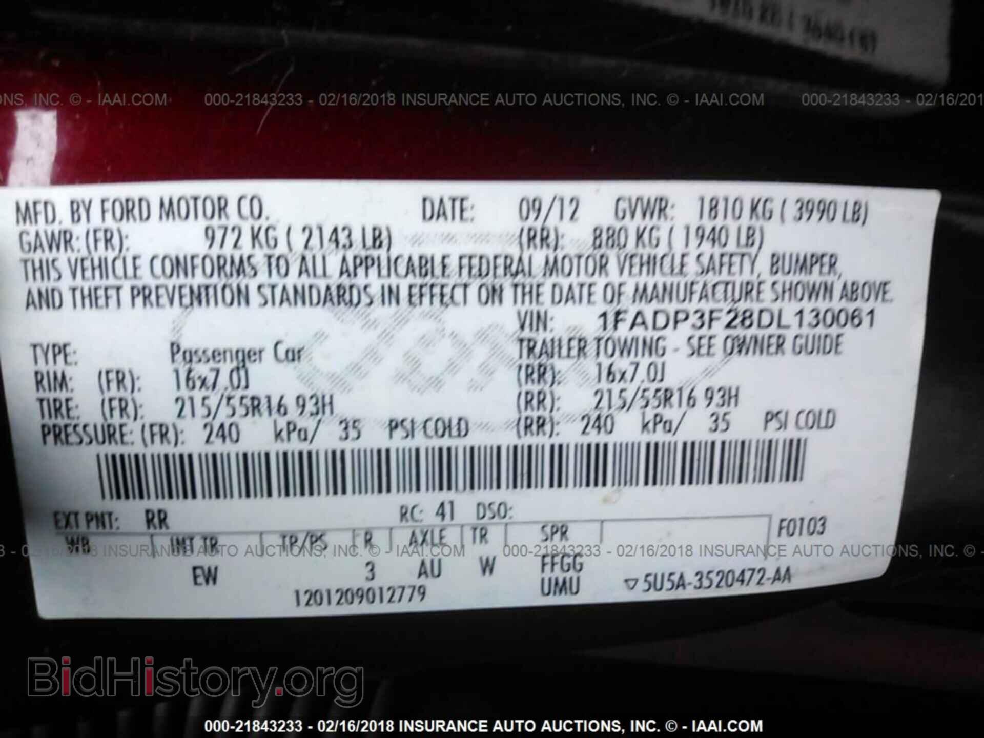 2013 Ford Focus - VIN: 1FADP3F28DL130061 - Фото 9
