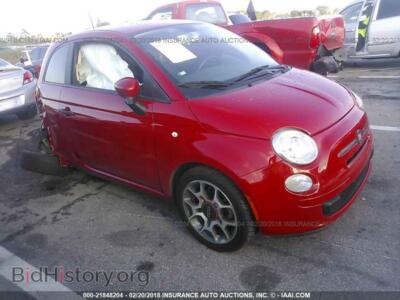2012 Fiat 500, red — VIN 3C3CFFAR3CT302003, IAAI