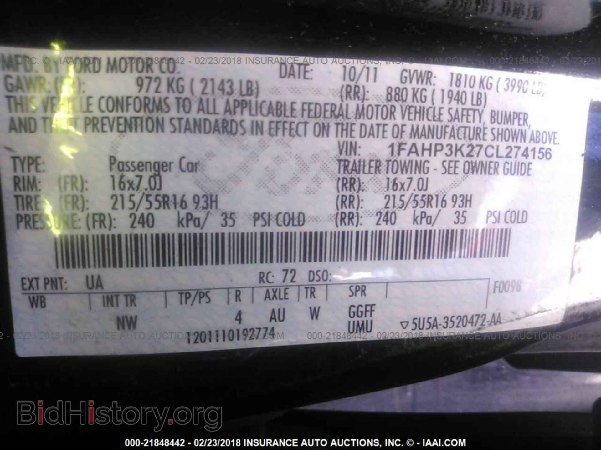 2012 Ford Focus - VIN: 1FAHP3K27CL274156 - Photo 9
