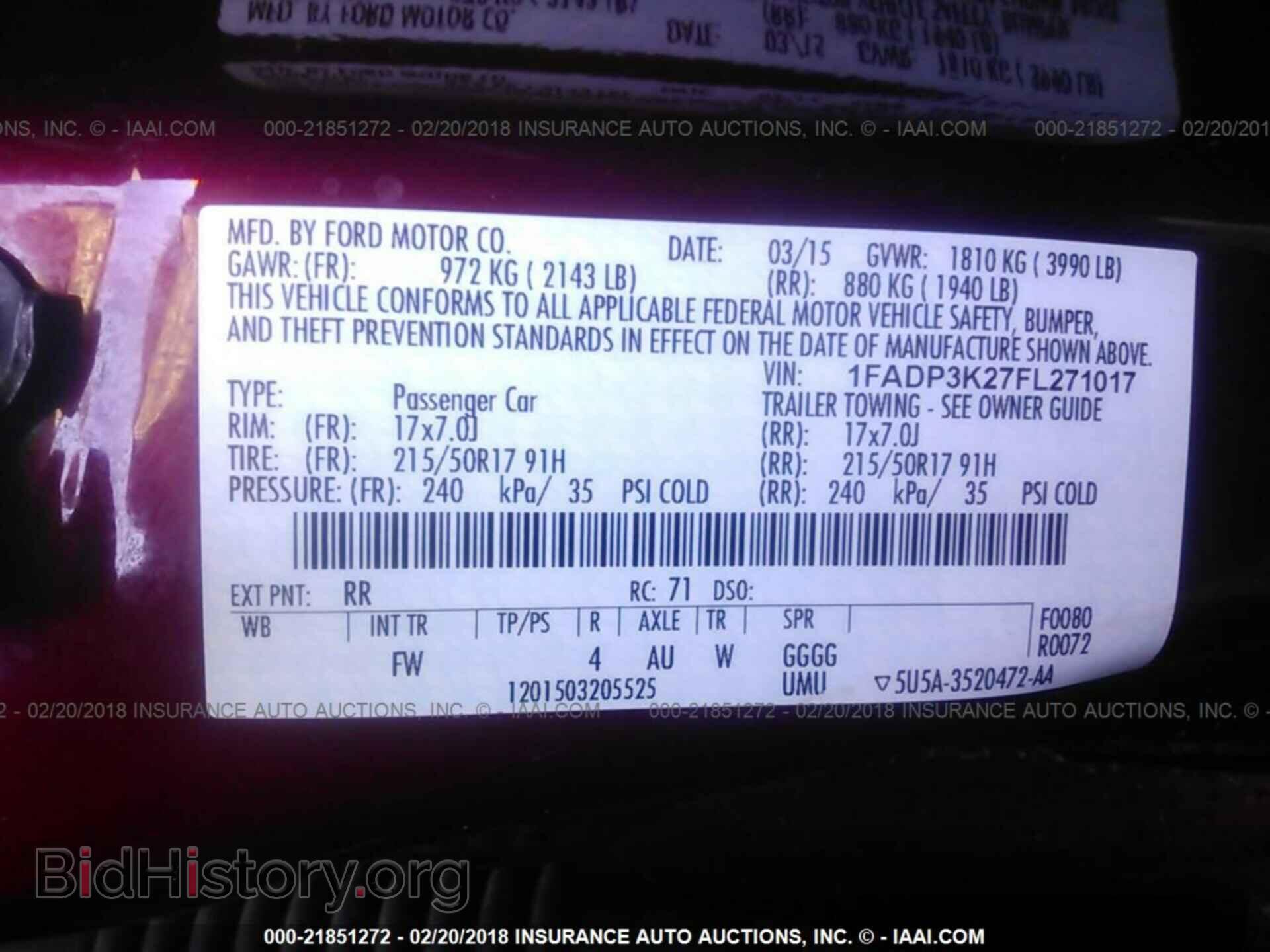 2015 Ford Focus - VIN: 1FADP3K27FL271017 - Photo 9