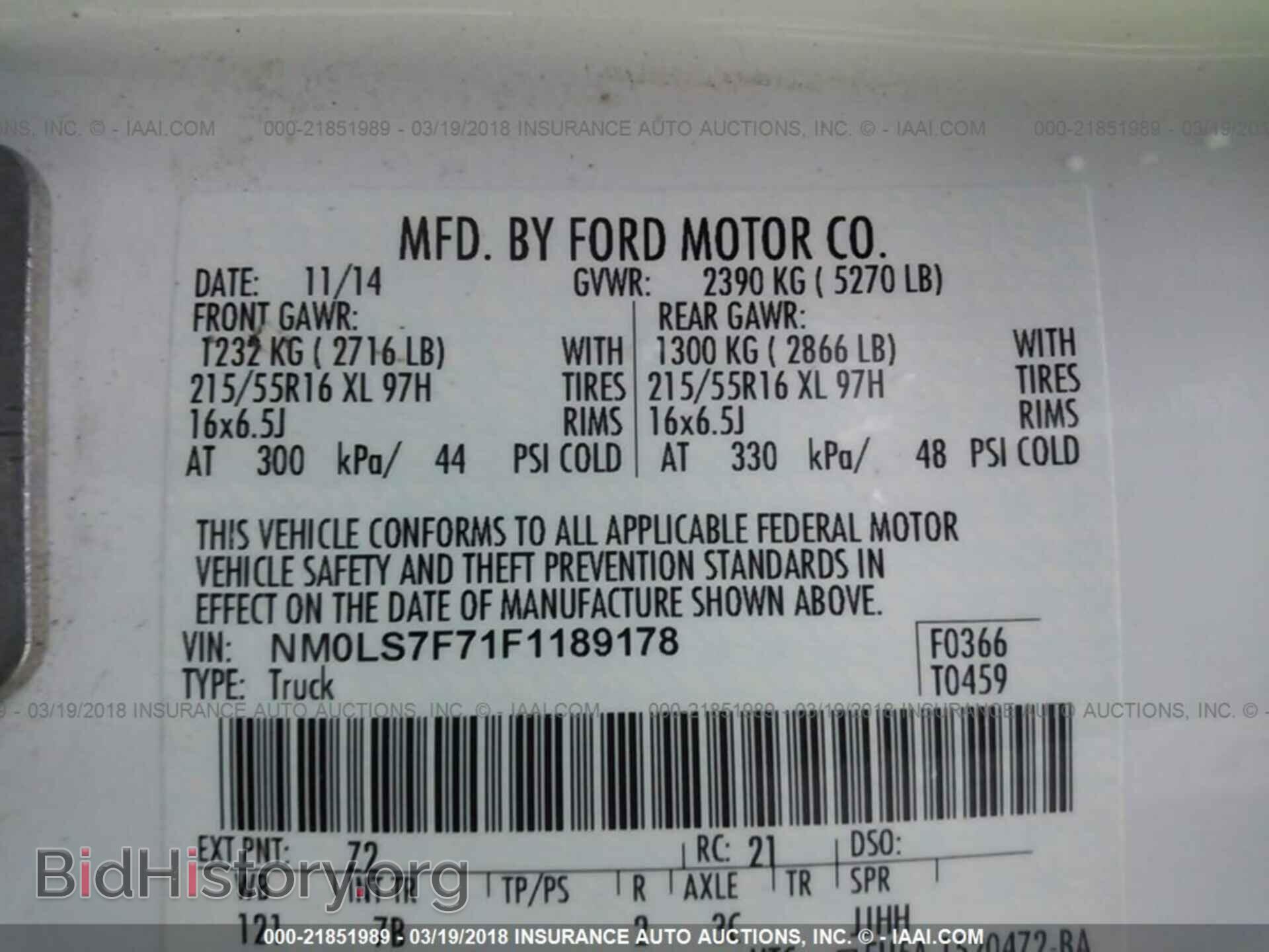 2015 Ford Transit - VIN: NM0LS7F71F1189178 - Photo 9