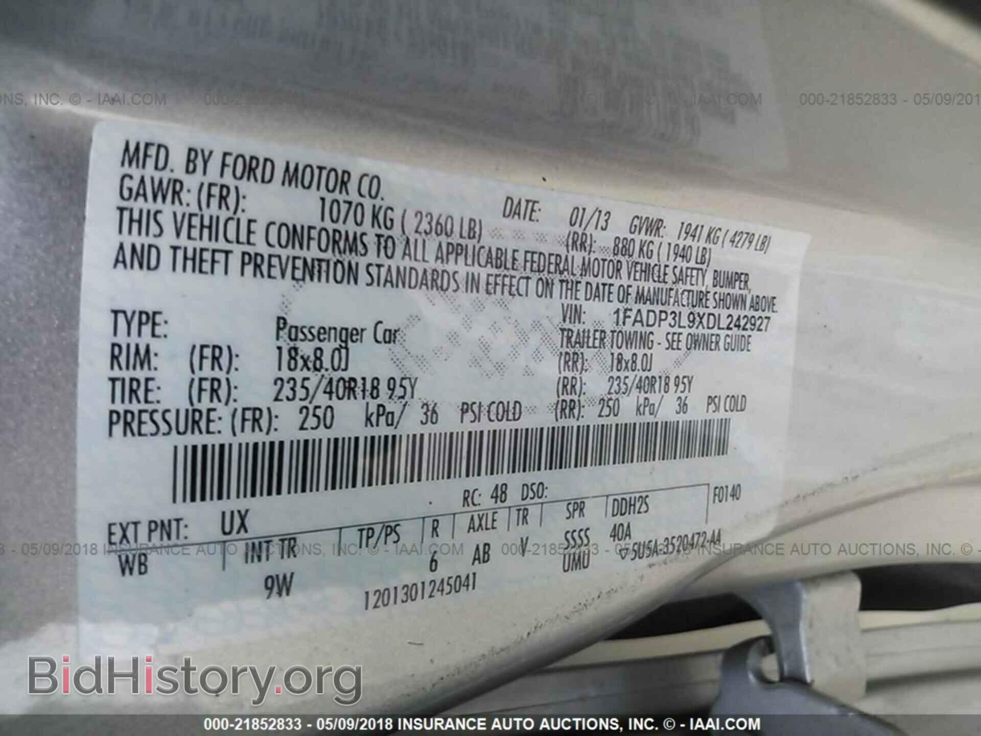 2013 Ford Focus - VIN: 1FADP3L9XDL242927 - Фото 9