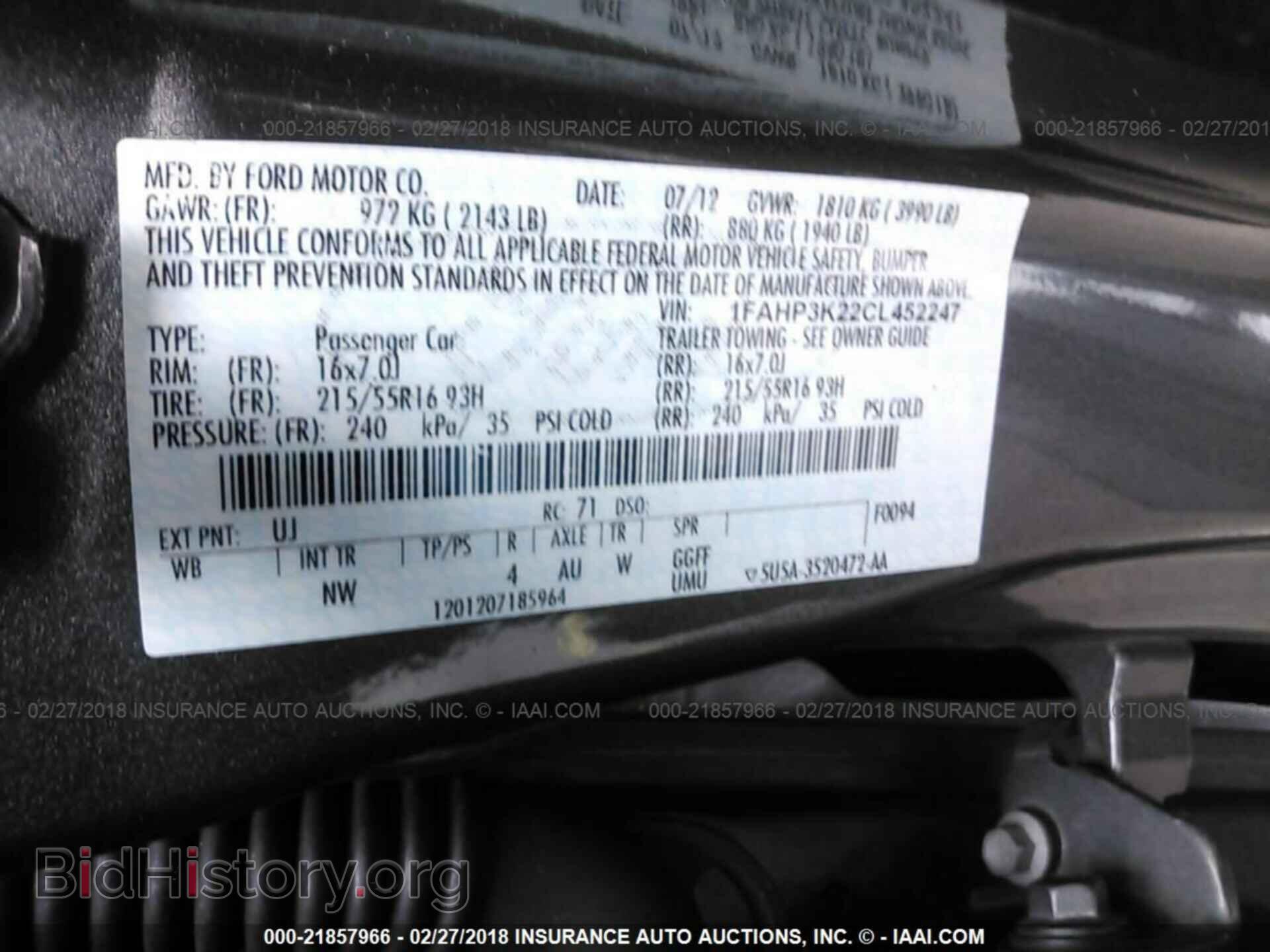 2012 Ford Focus - VIN: 1FAHP3K22CL452247 - Photo 9
