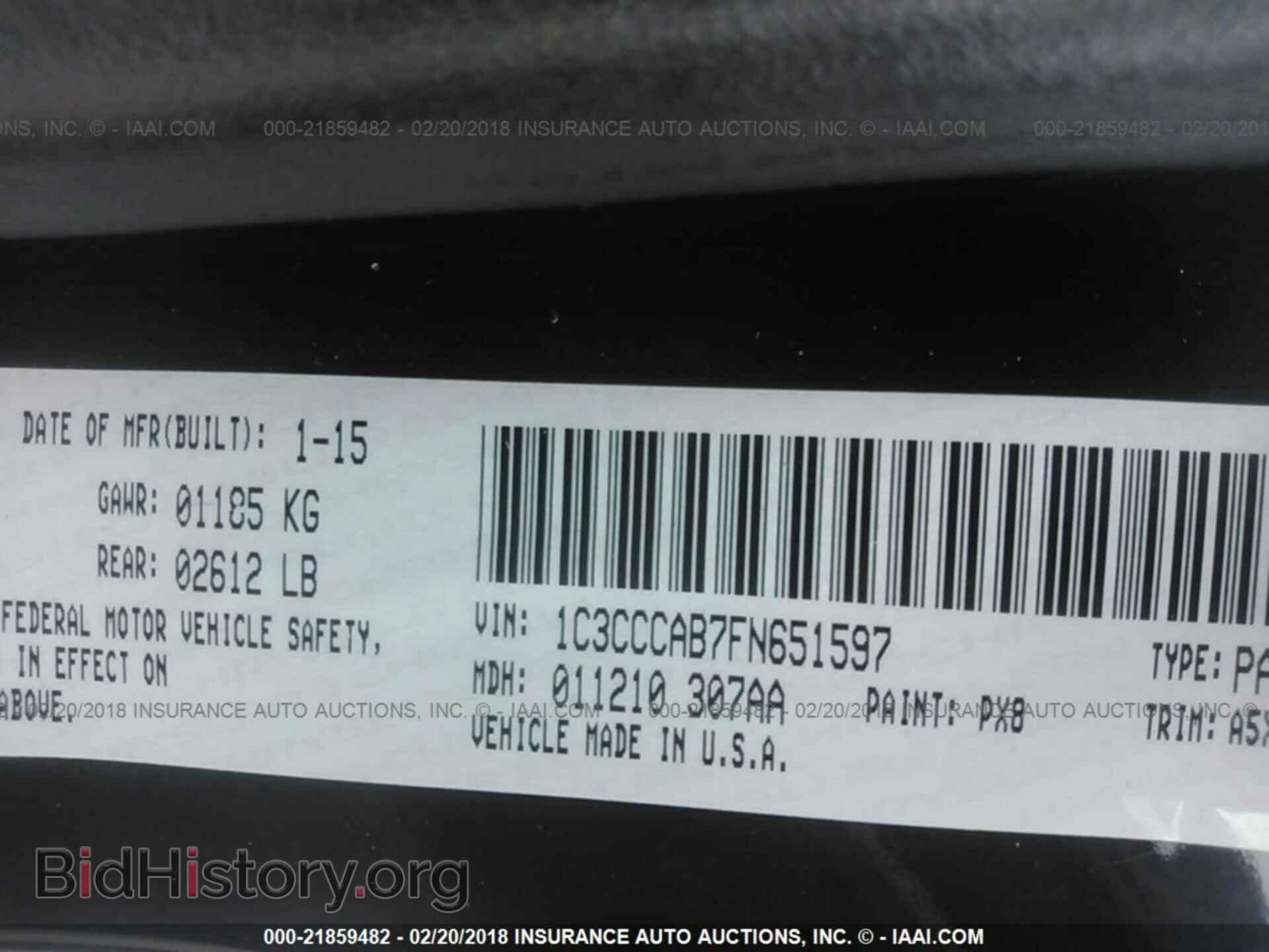 2015 Chrysler 200 - VIN: 1C3CCCAB7FN651597 - Photo 9