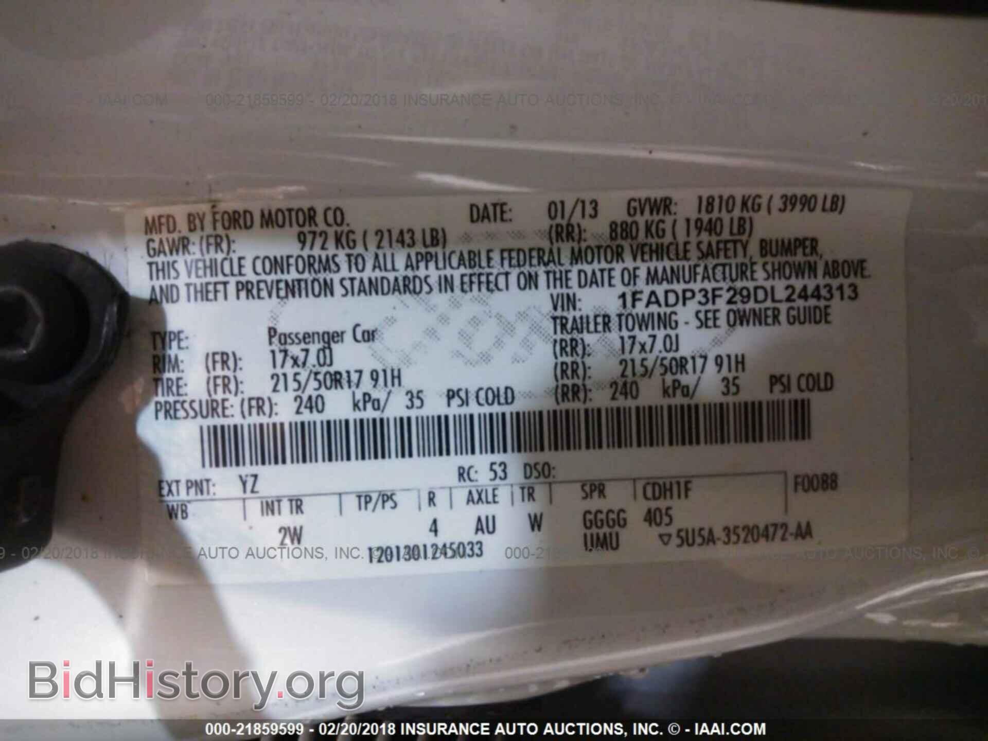 2013 Ford Focus - VIN: 1FADP3F29DL244313 - Фото 9