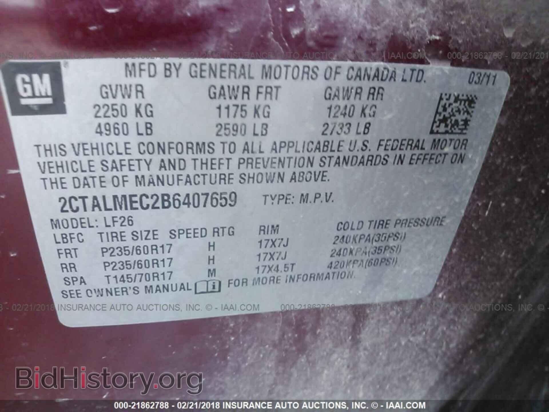 2011 Gmc Terrain - VIN: 2CTALMEC2B6407659 - Photo 9