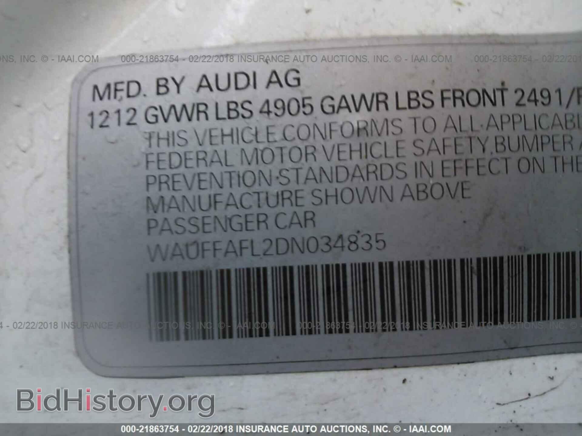 2013 Audi A4 - VIN: WAUFFAFL2DN034835 - Photo 9