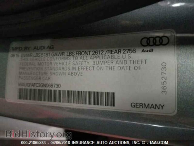 2016 Audi A6 (VIN WAUGFAFC3GN068730) — photo 9 of 10
